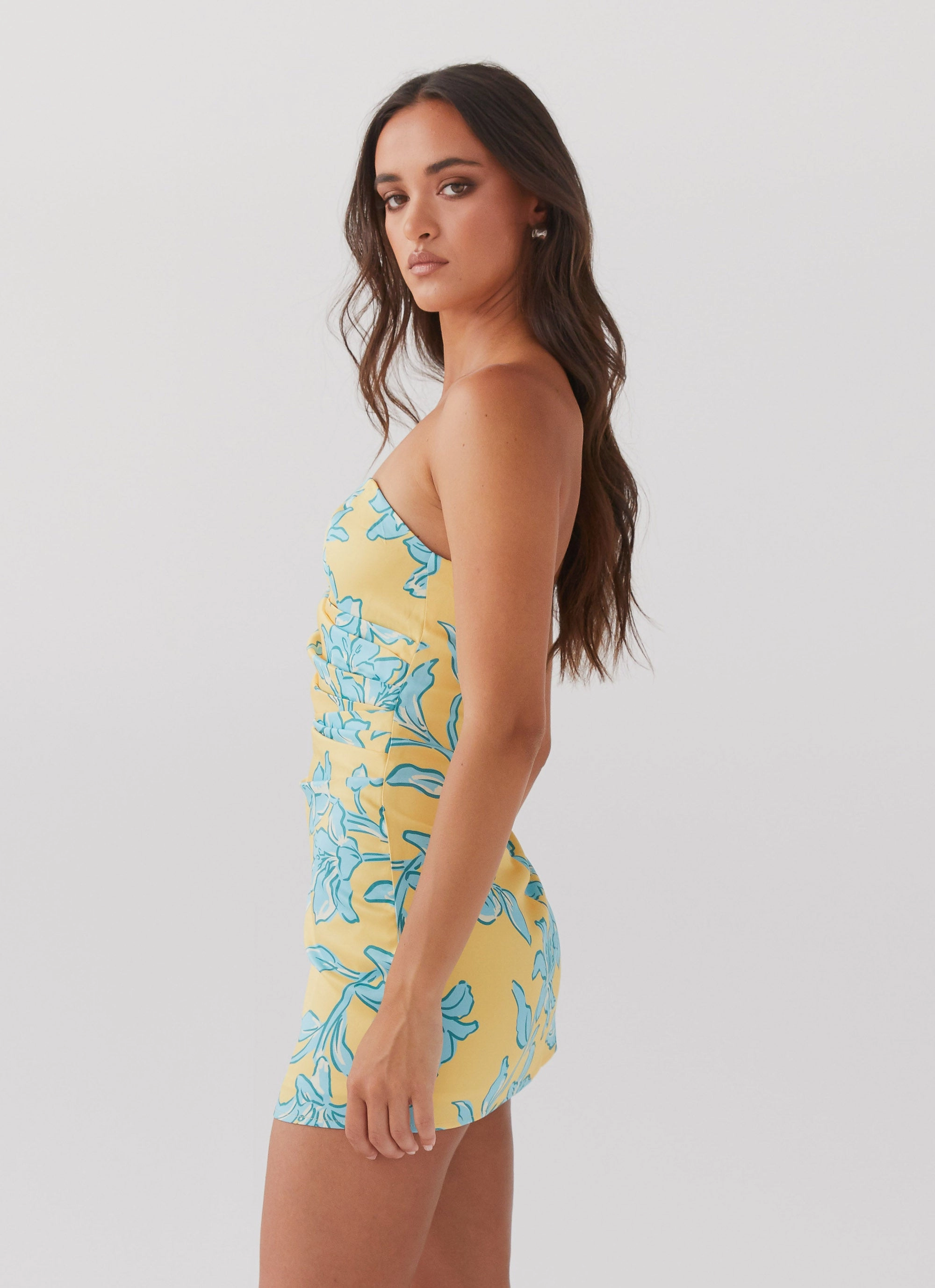 Tuscany Mini Dress - Golden Bloom Urban Minimalism