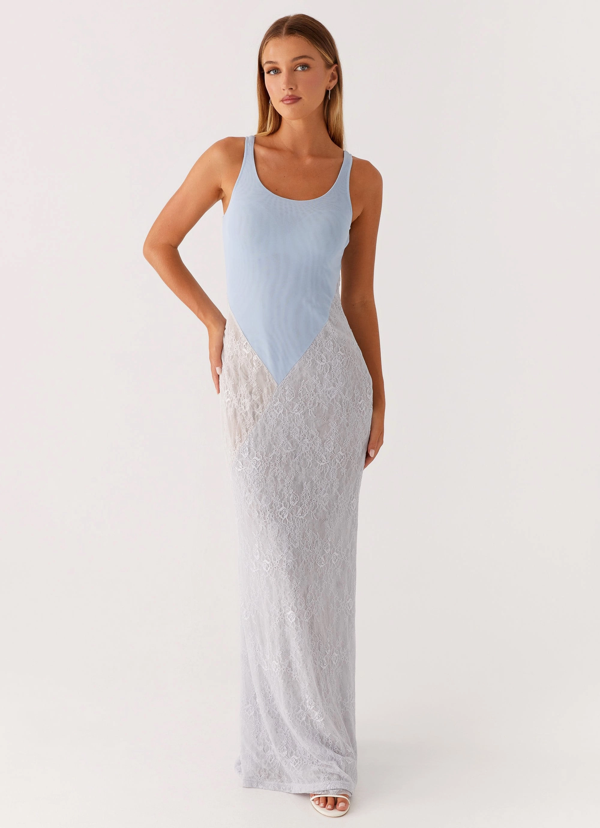 Comfortable Waist Twilight Dreams Maxi Dress - Blue