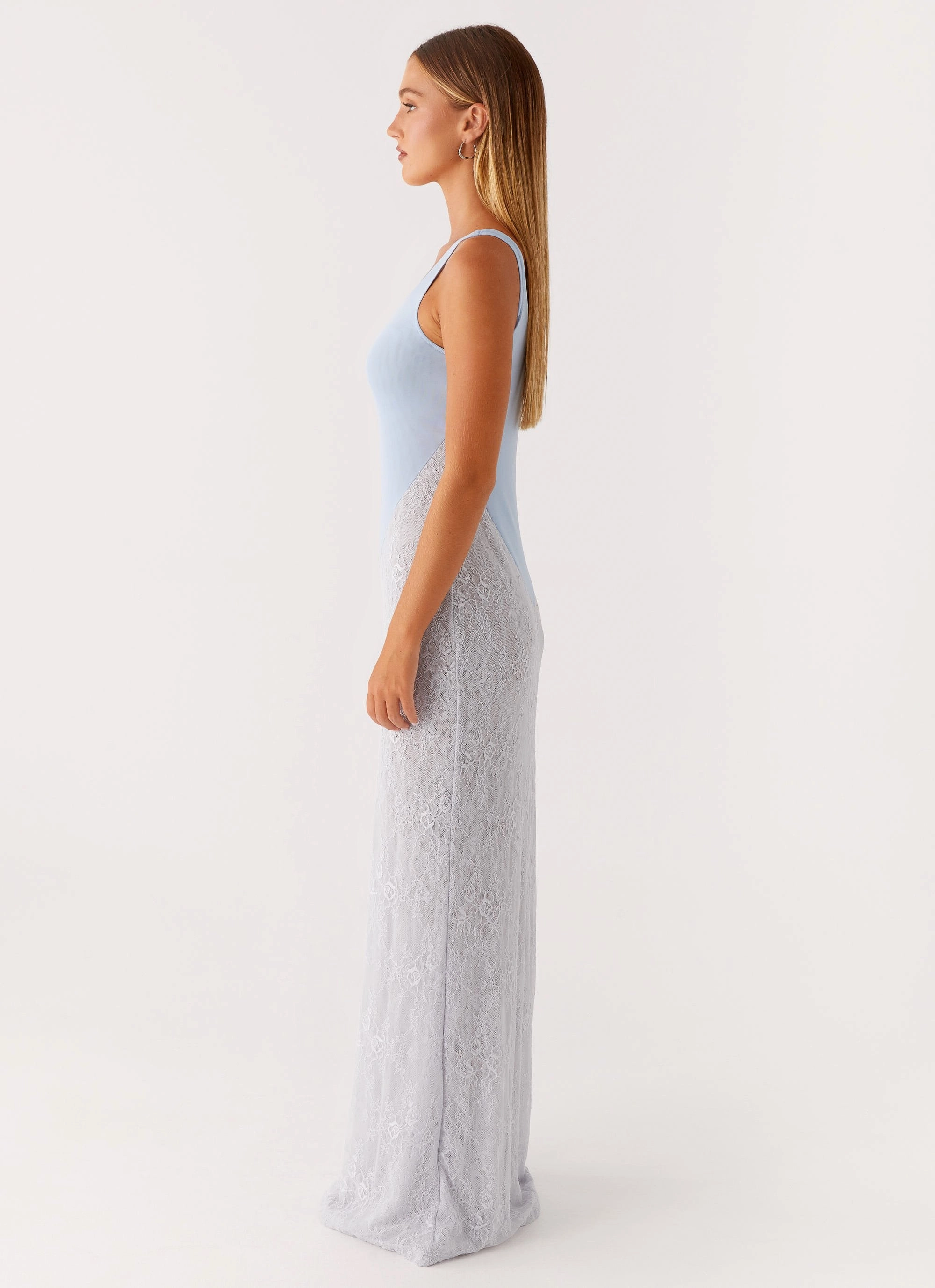 Clean Aesthetic Twilight Dreams Maxi Dress - Blue