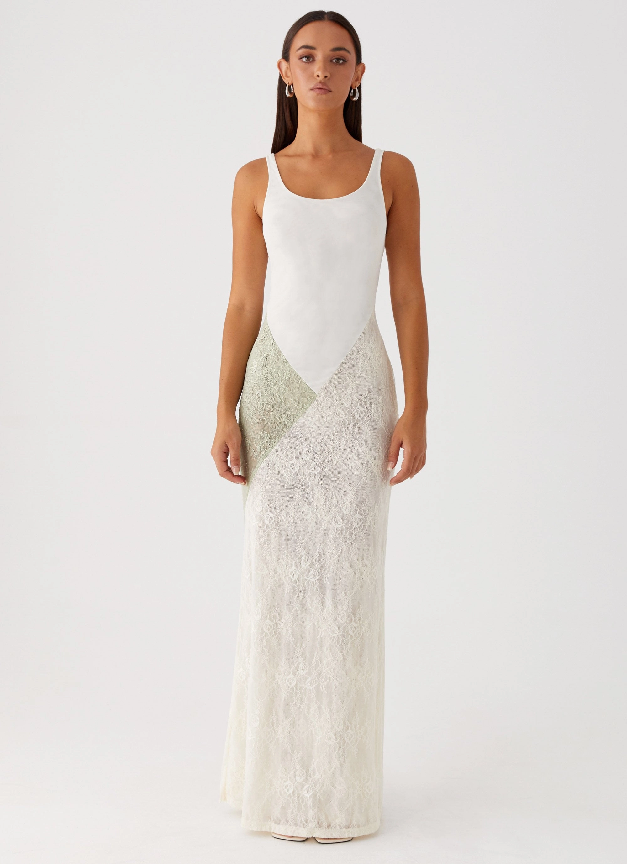 Open Back Vacation Vibes Twilight Dreams Maxi Dress - Ivory