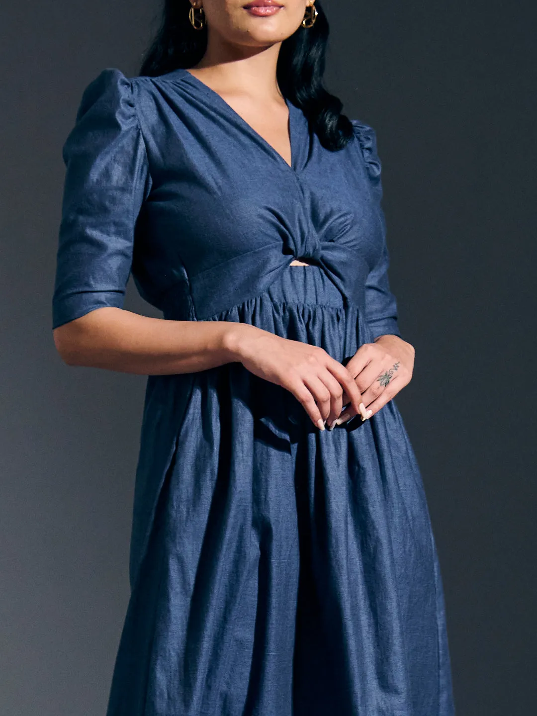 TWIST DETAIL MAXI DRESS