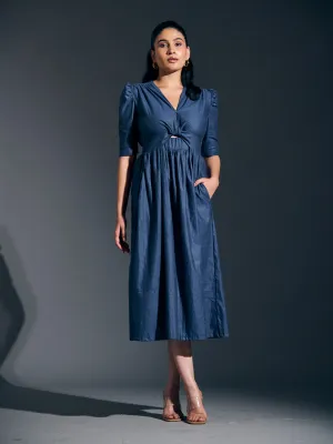 TWIST DETAIL MAXI DRESS