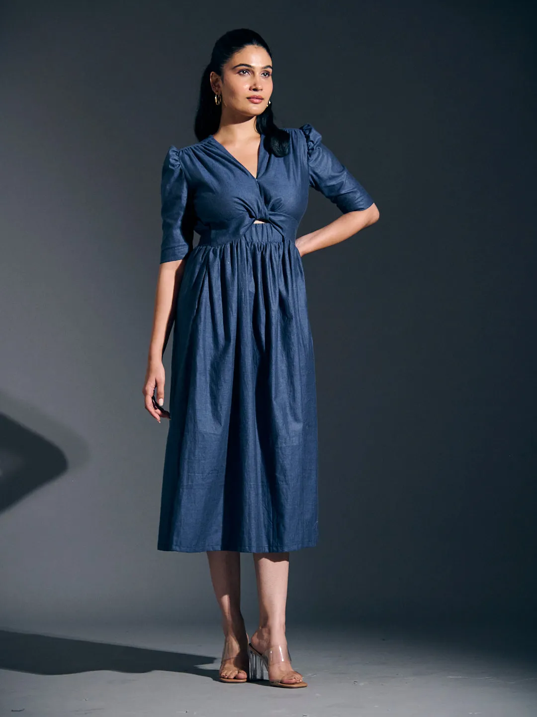 TWIST DETAIL MAXI DRESS