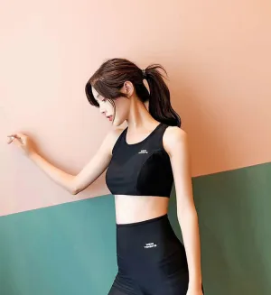 Two-Piece Sets Sporty Fitness Fitting Tops Women Slim Look Hip-Flattering Aid In Sweating Leggings Yoga Tank Top Short Pants Activewear