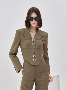 Two Piece Cropped Blazer Two Piece Cropped Blazer