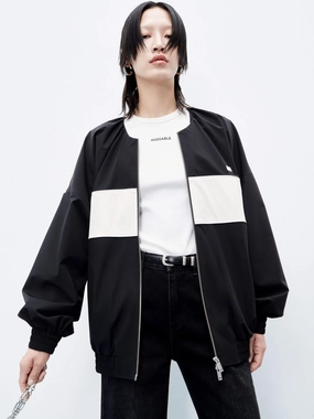 Two Tone Collarless Jacket Two Tone Collarless Jacket