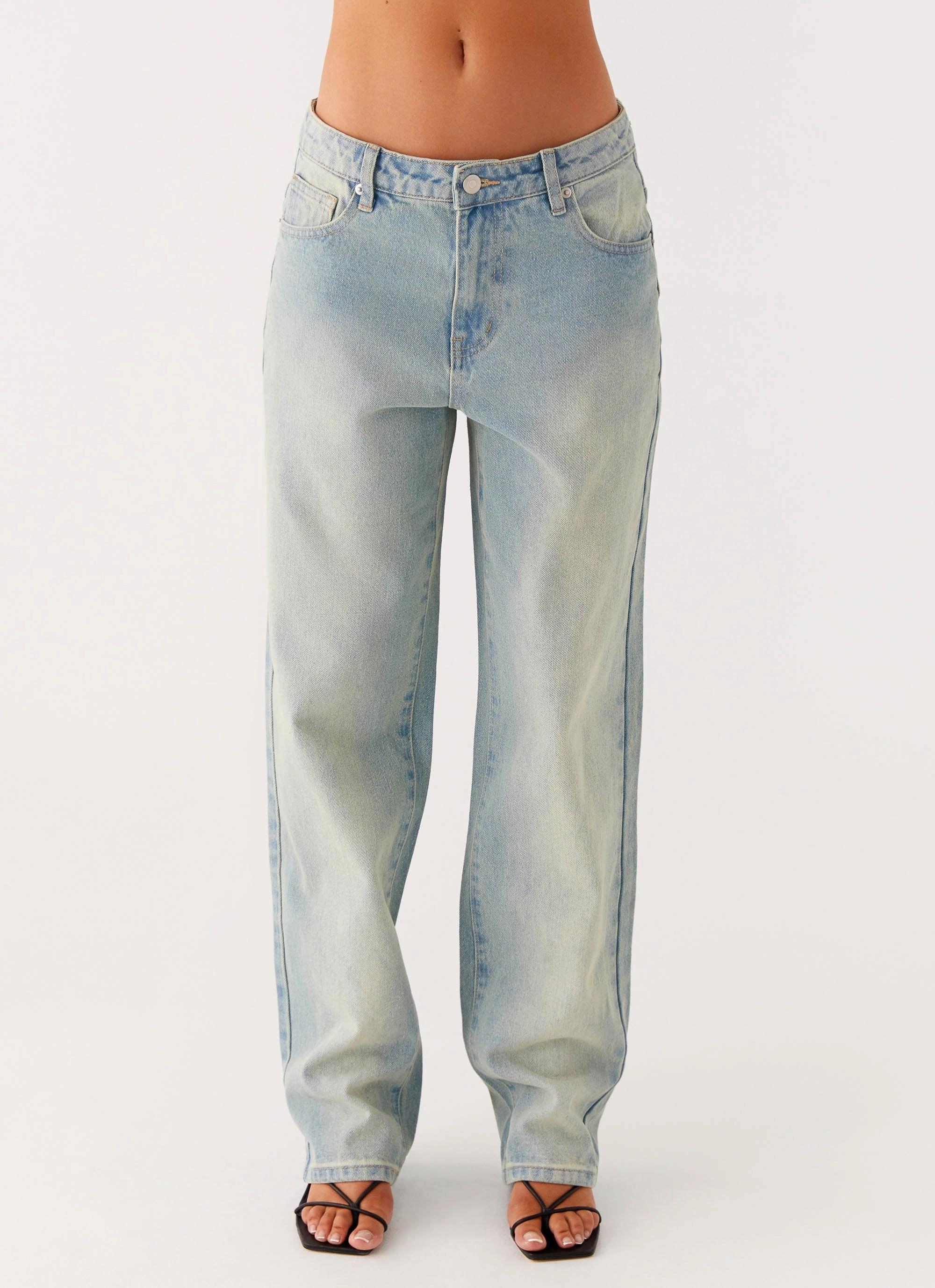 Utility Ready Poppy Low Rise Jeans - Vintage Denim