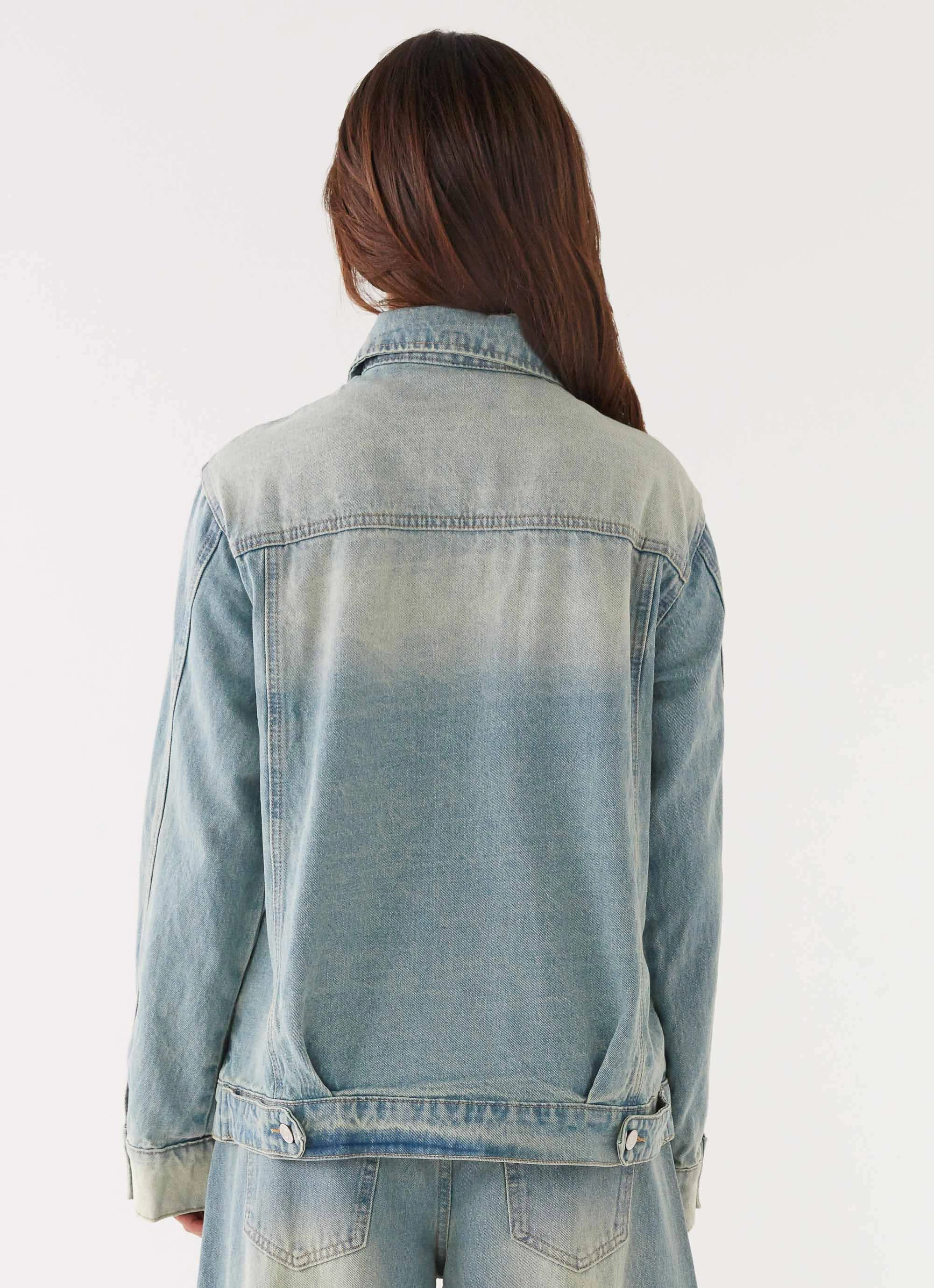 Eco Conscious Production Maxwell Denim Jacket - Washed Blue