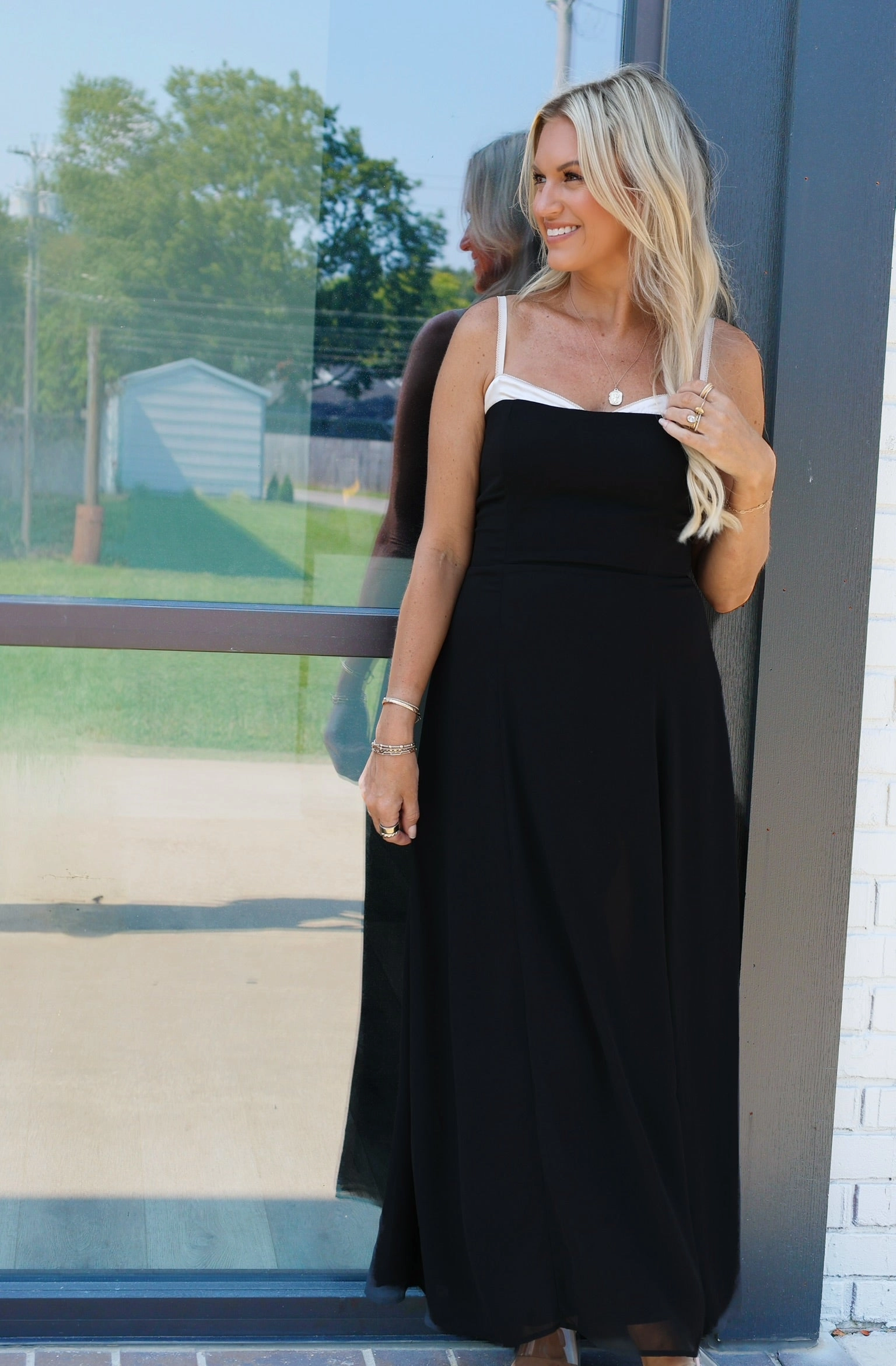 Breaking Midi Dress DoubleStitched Construction Loose Tee