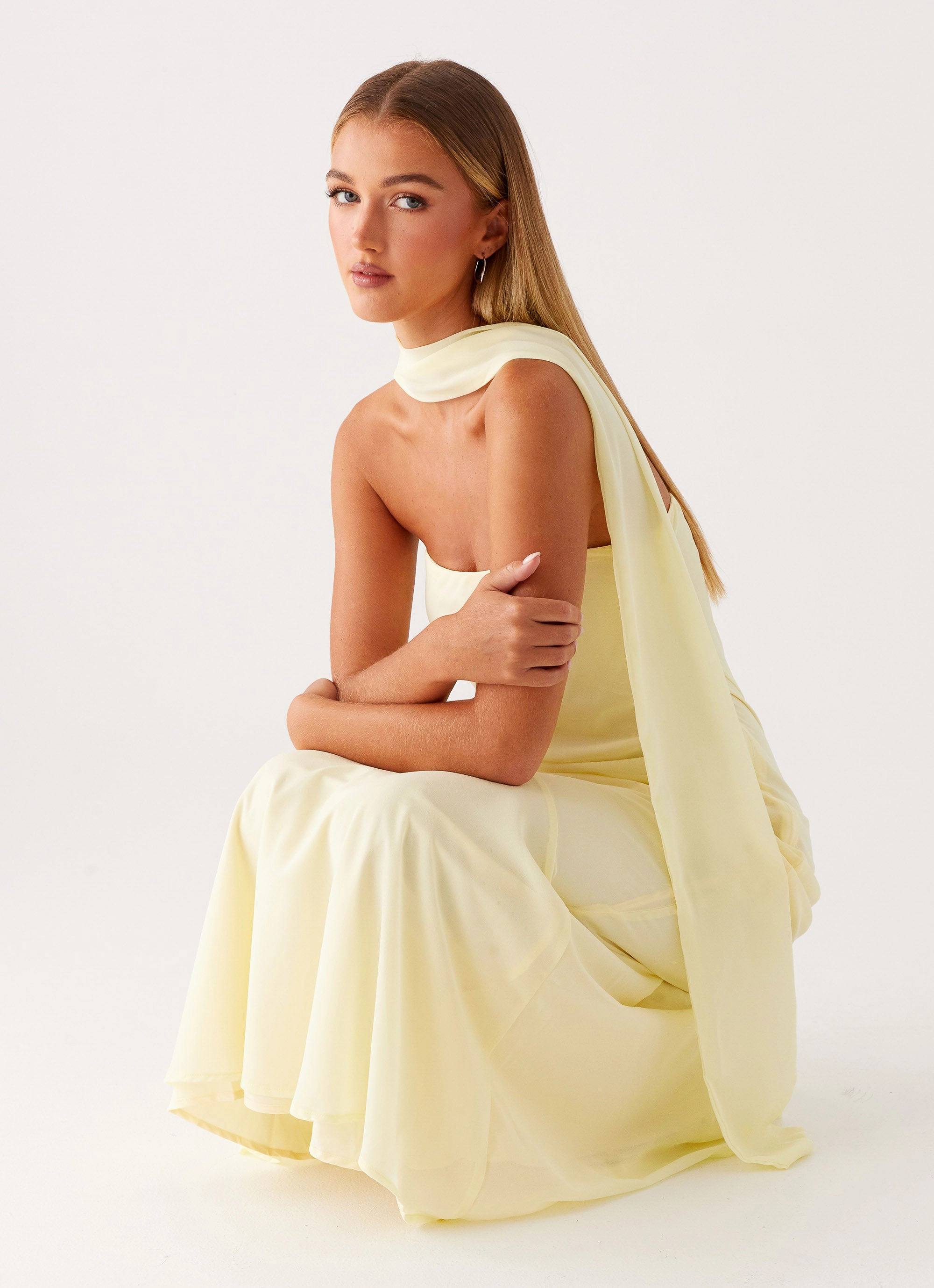 Under The Pagoda Maxi Dress - Yellow Free Step