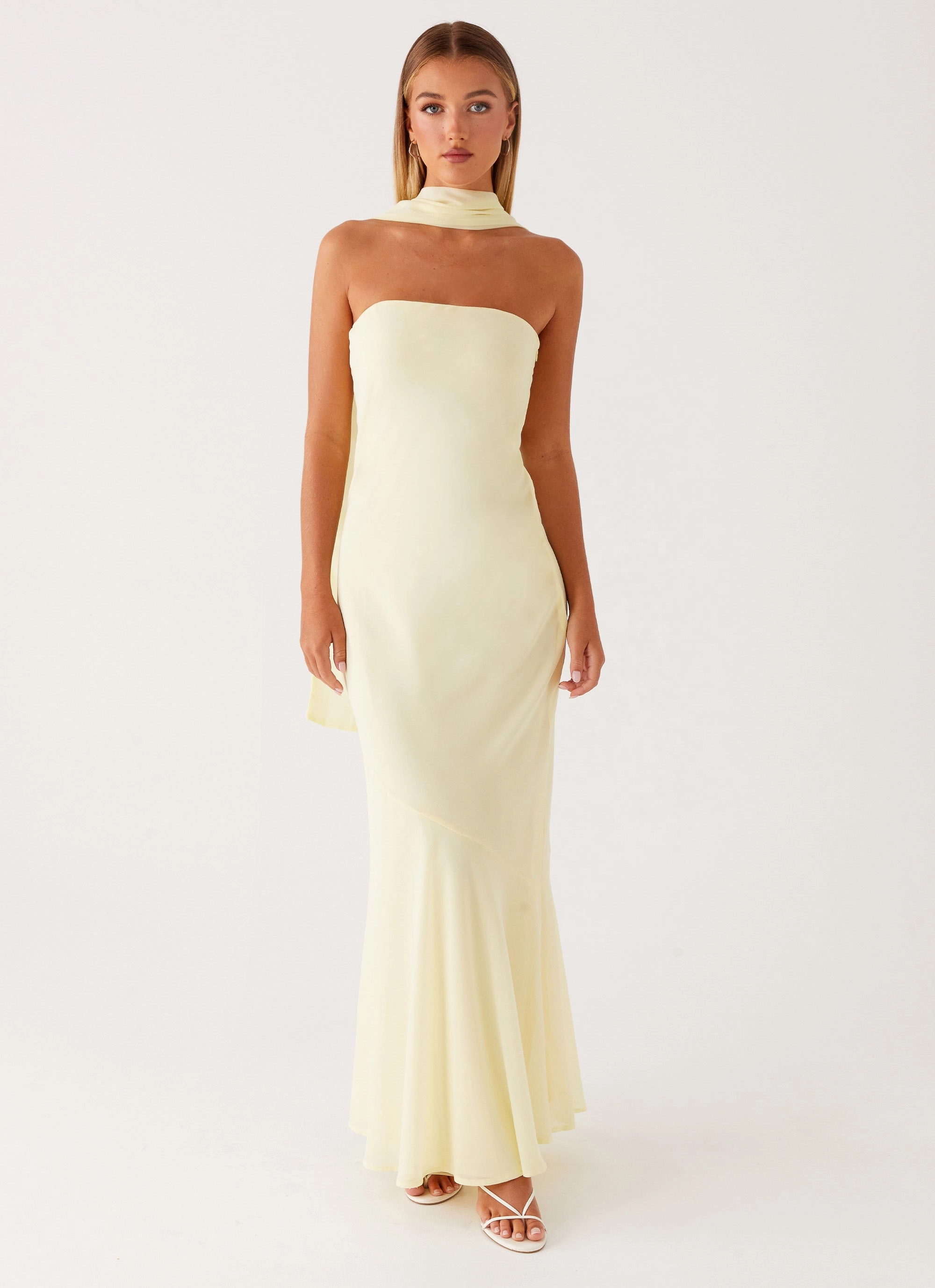 Under The Pagoda Maxi Dress - Yellow Layering-Piece