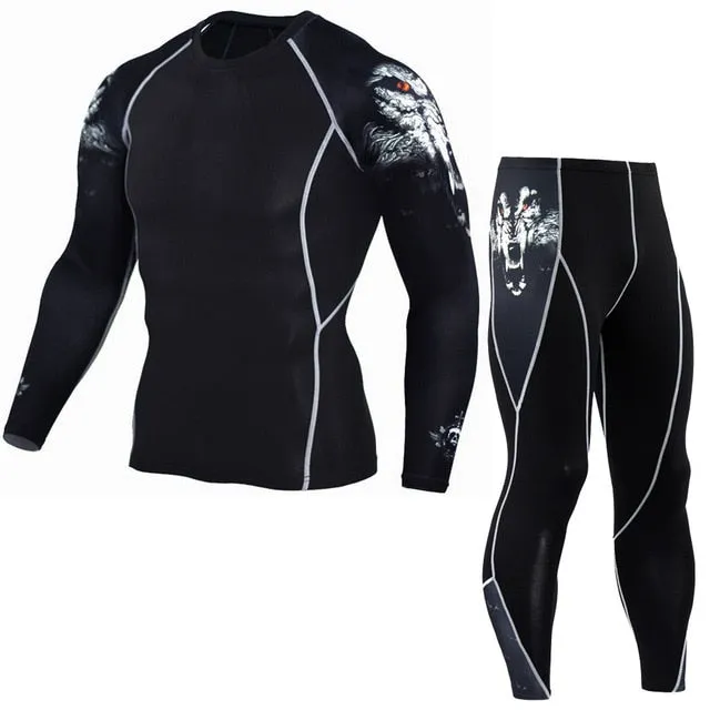 Underwear Set Men's Sportswear for Running Training