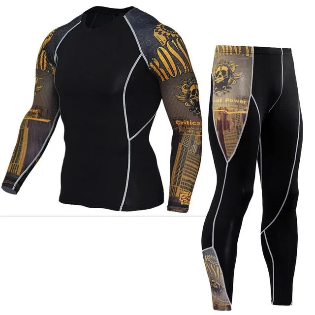 Underwear Set Men's Sportswear for Running Training