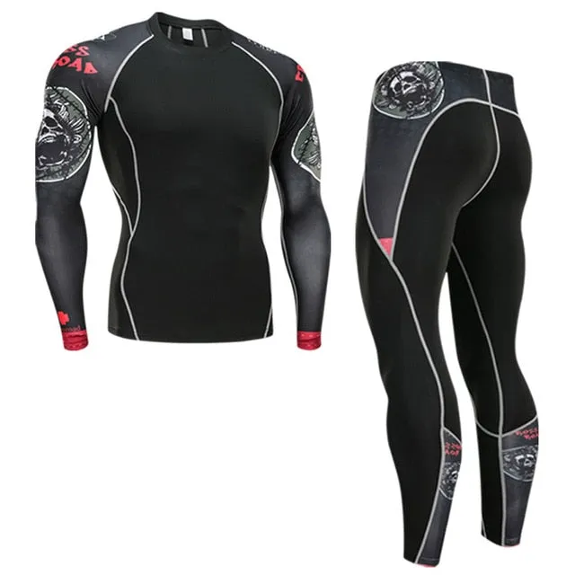 Underwear Set Men's Sportswear for Running Training