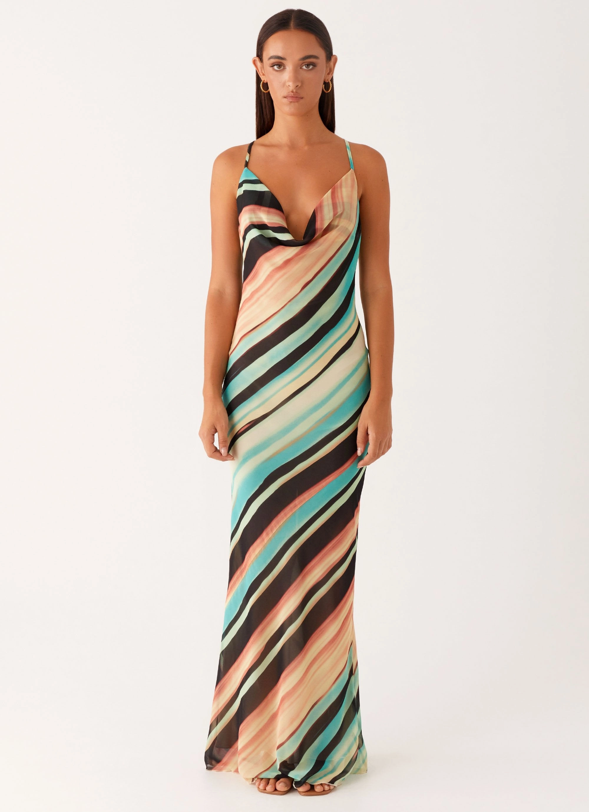 Never Knew Maxi Dress - Stripe Elegant brunch outfit