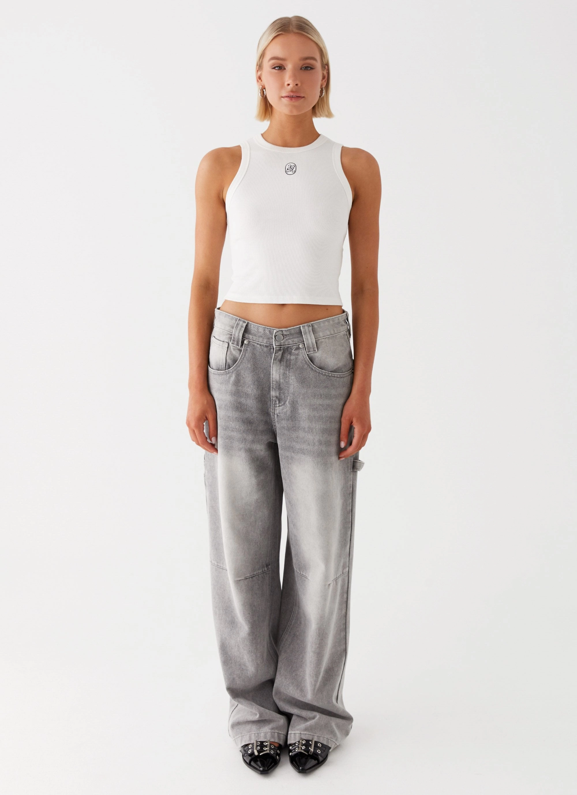 Spring Mood Party Look Classic Jaylie Denim Jeans - Light Wash