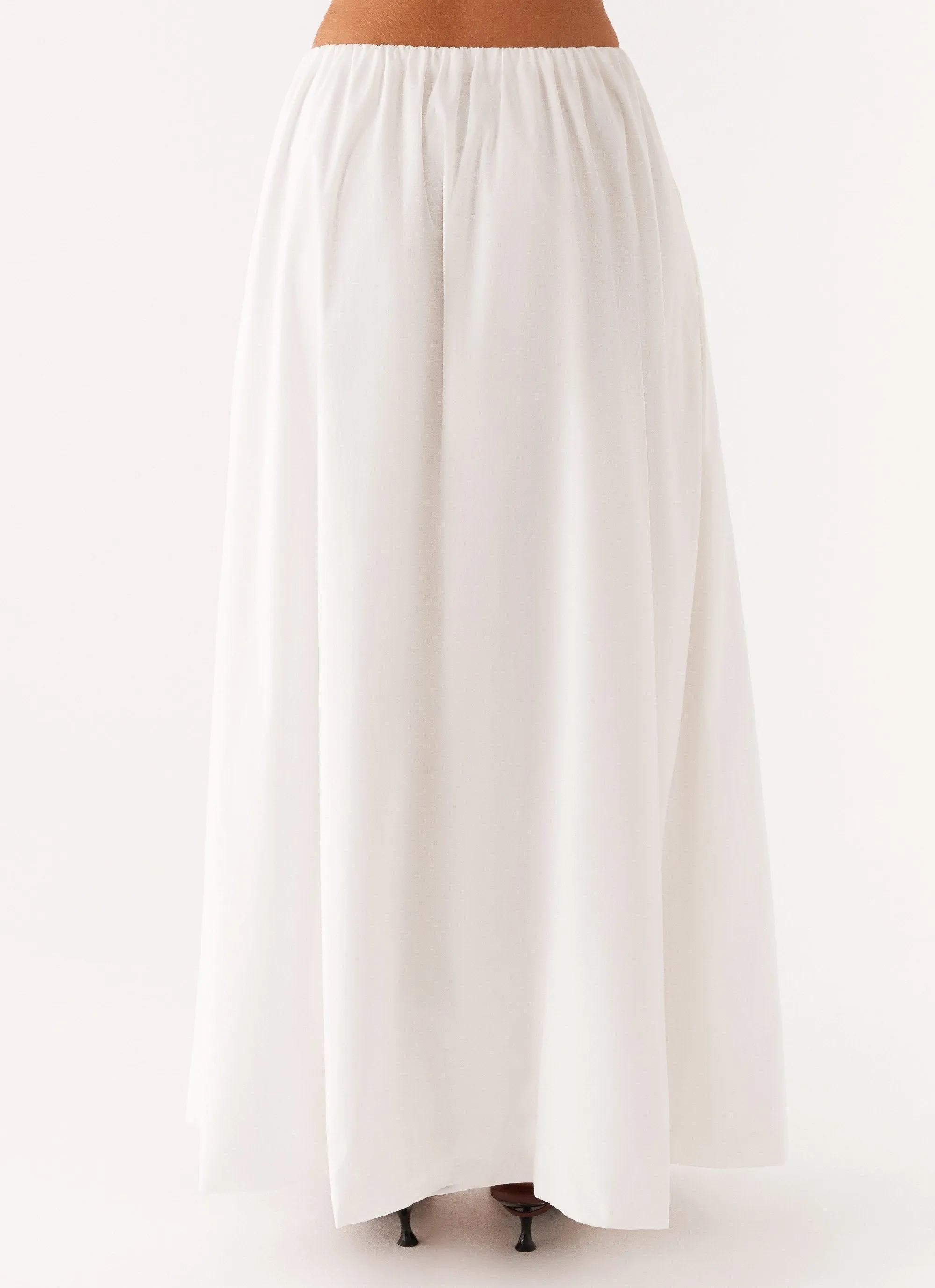 Light Mood Cheryl Maxi Skirt - White