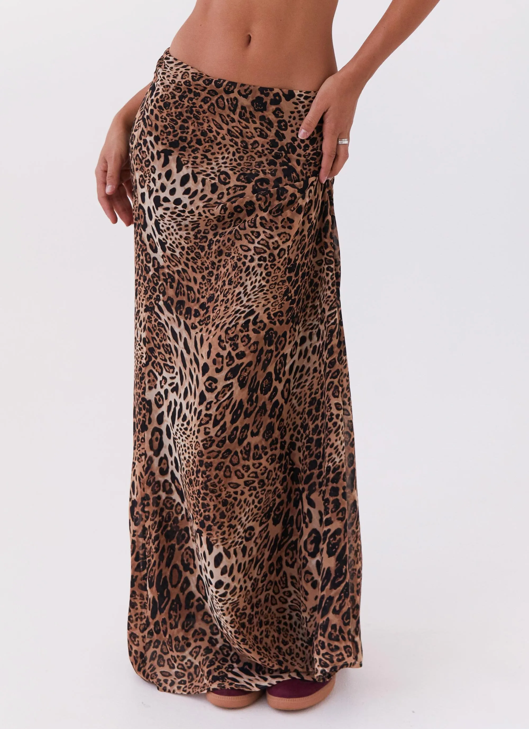 Violetta Maxi Skirt - Leopard Timeless Touch Non Restrictive Fit