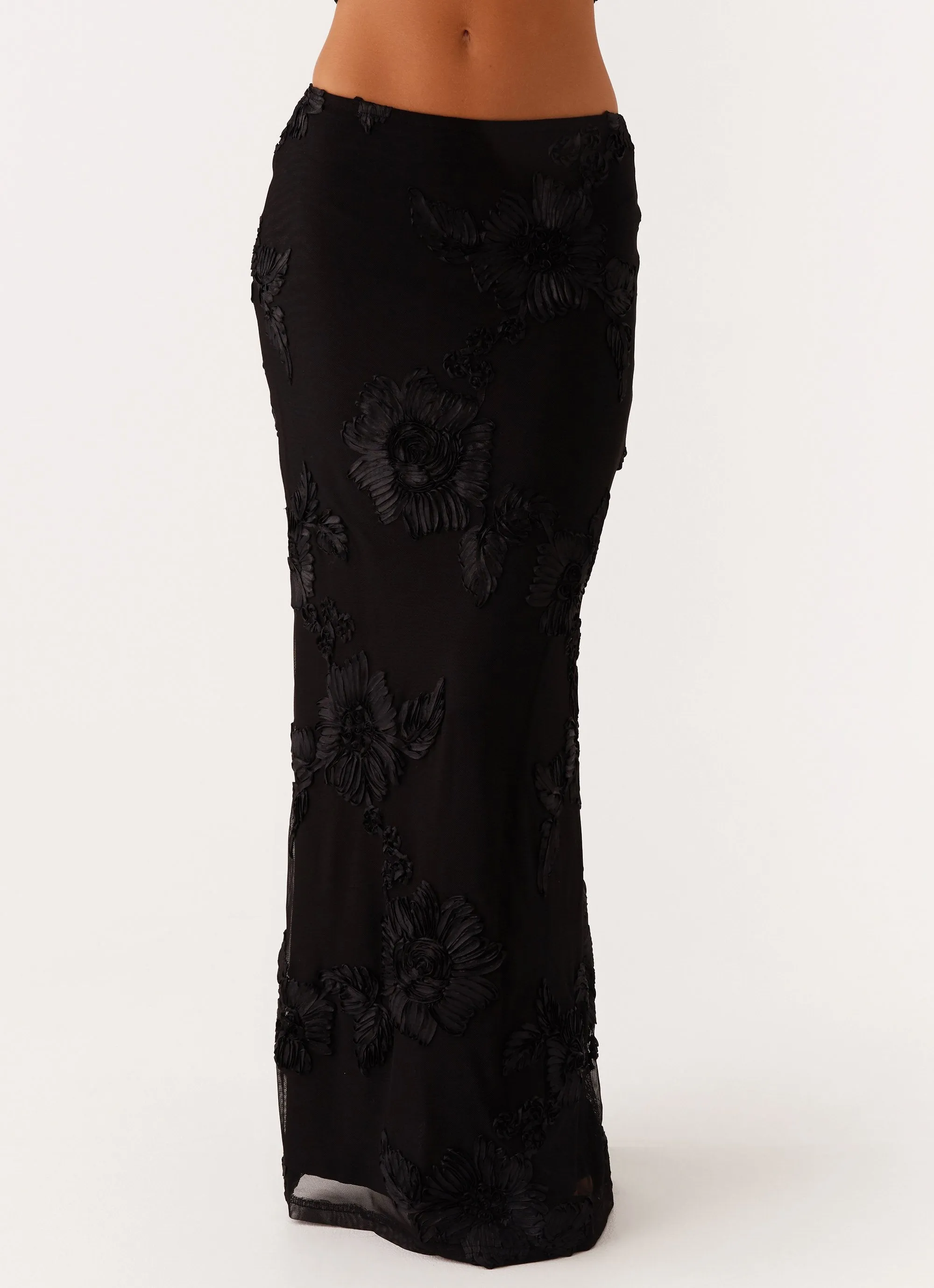 Radiate Maxi Skirt - Black Chafe Resistant Bold Mood