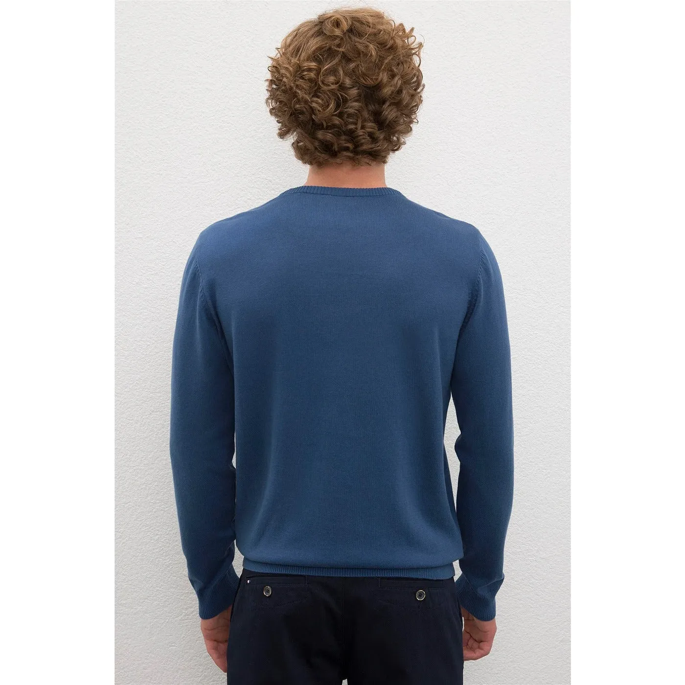 USP Indigo Blue Crew Neck Sweater