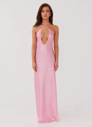 Noir Symphony Maxi Dress - Pink Sustainable Choice Ultra Soft Interior