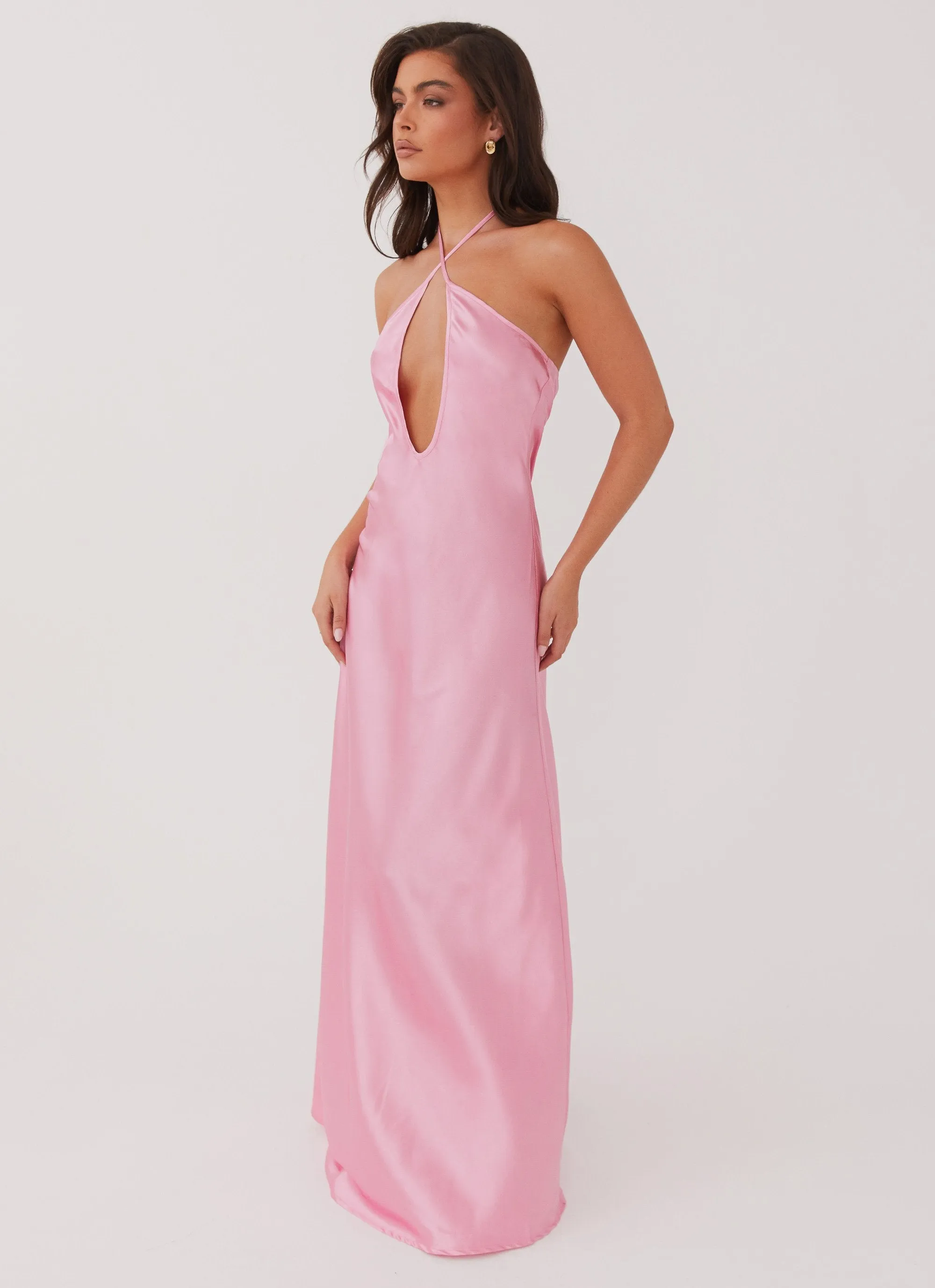Denim Blend Friends Meetup Noir Symphony Maxi Dress - Pink