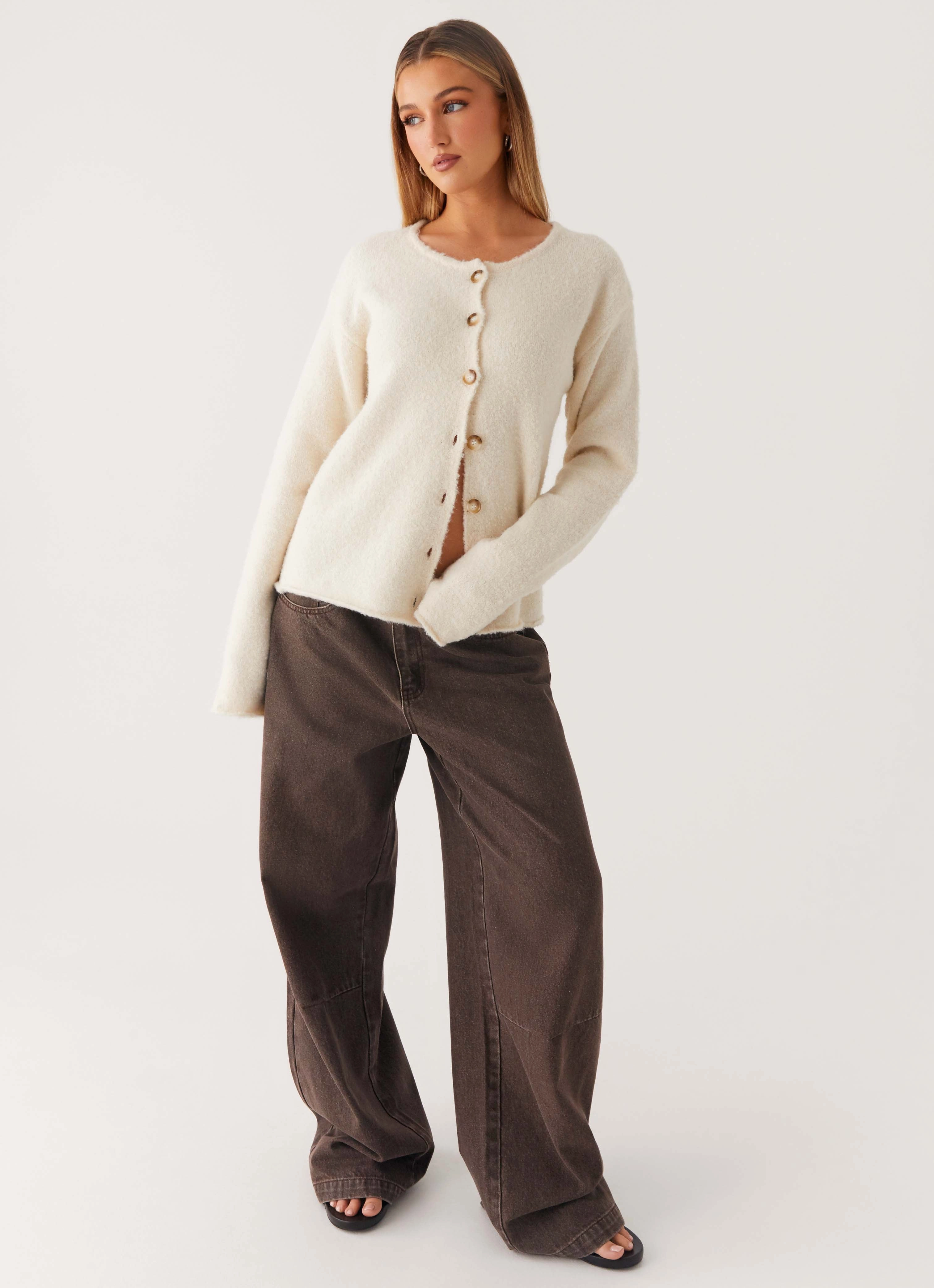 NonChafingTrim Vera Knit Cardigan - Ivory
