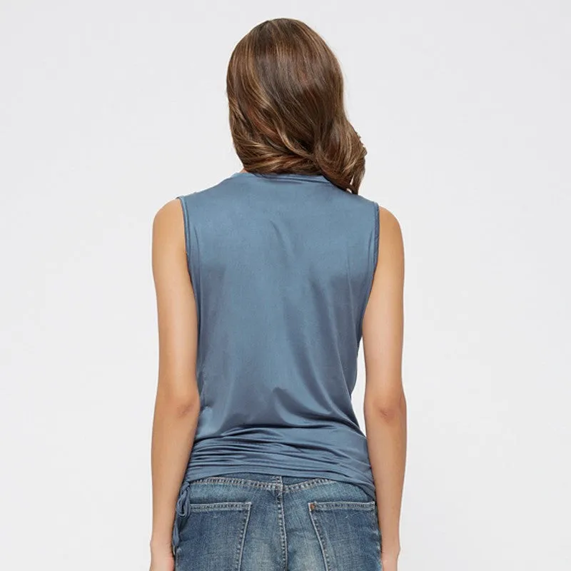 V-Neck Sleeveless Top