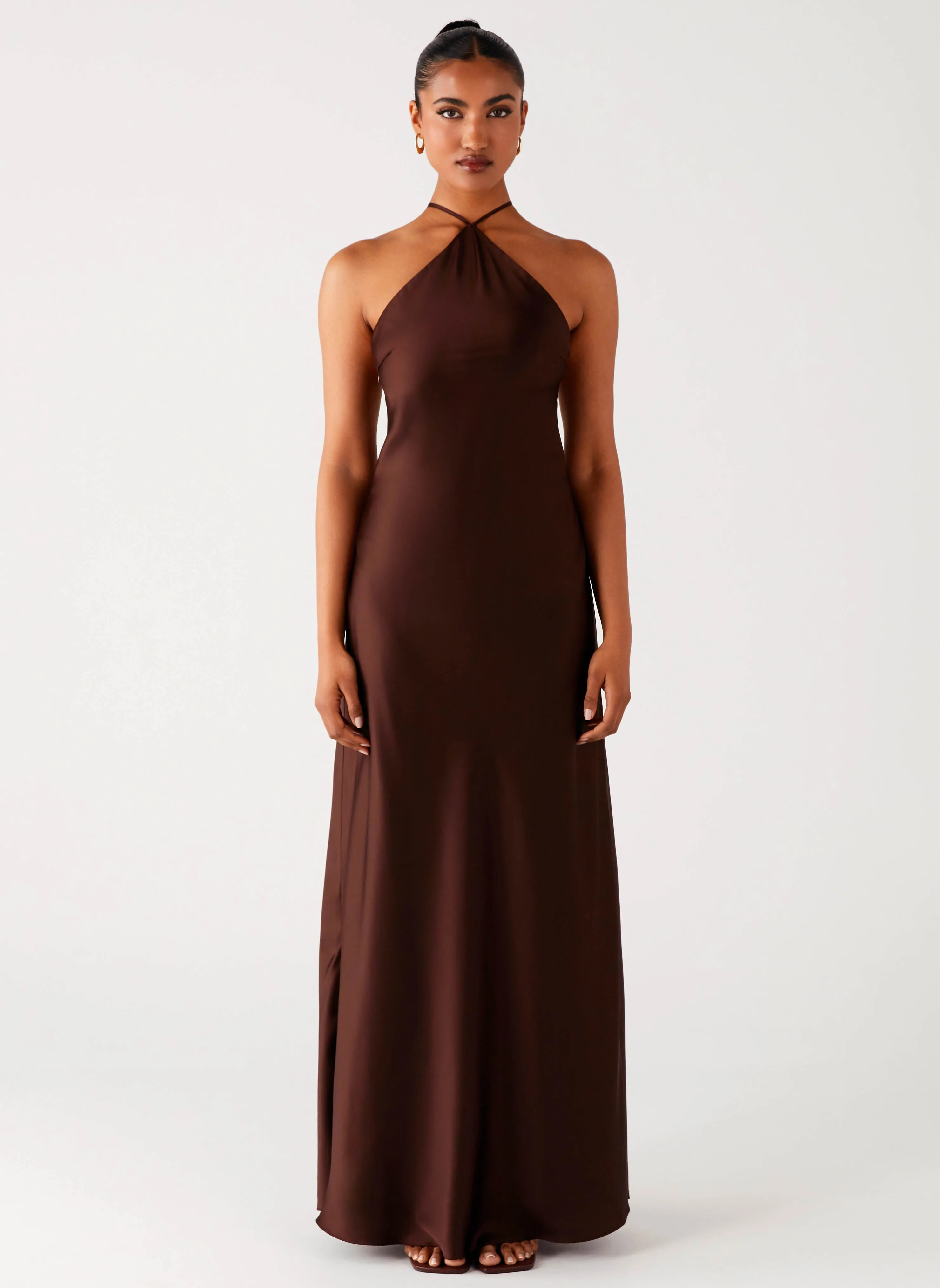 Urban Style Tulama Maxi Dress - Chocolate