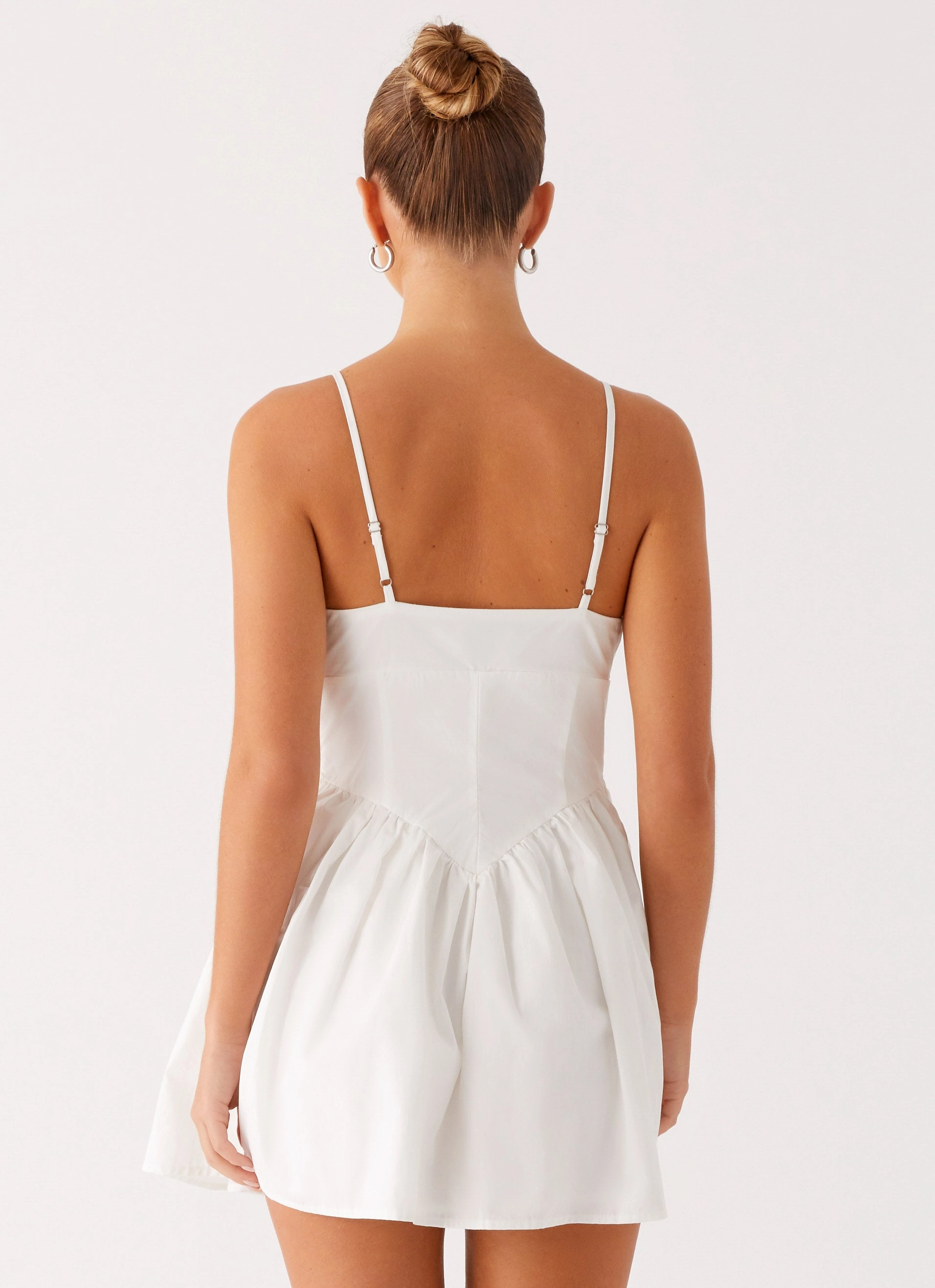 Phillipa Mini Dress - White A Line Cut