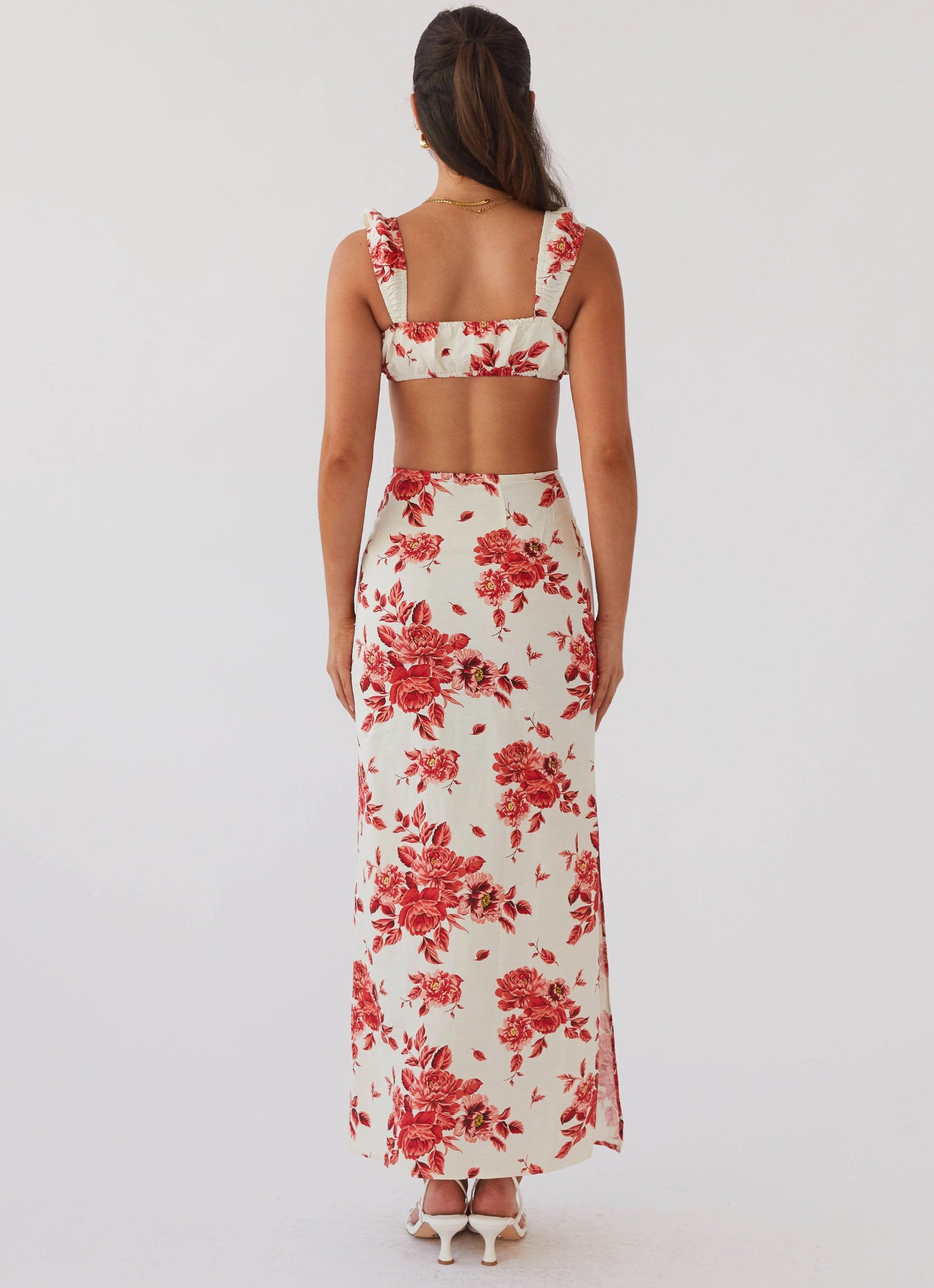 Valencia Villa Maxi Skirt - Rosa Floria Wind Protection