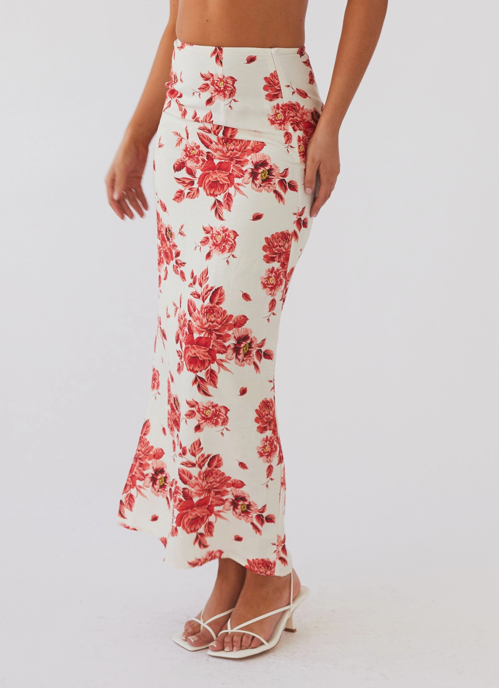 Valencia Villa Maxi Skirt - Rosa Floria Quick Dry Performance