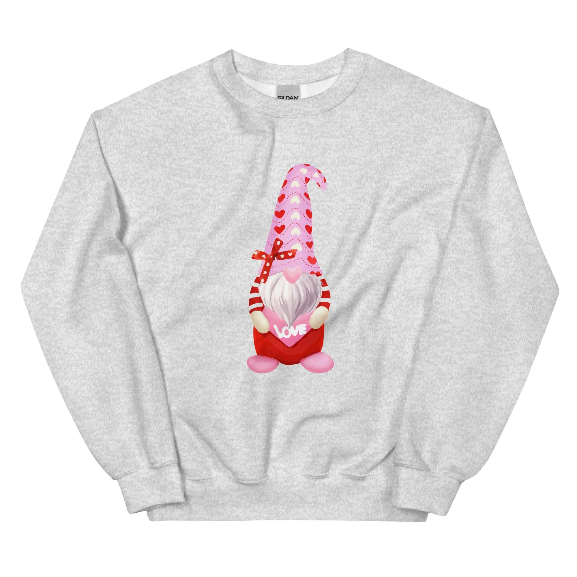 Valentine Gnome Crewneck Sweatshirt