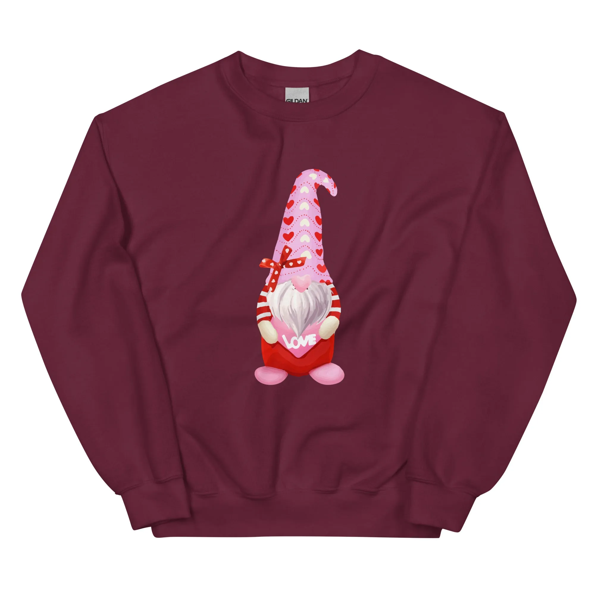 Valentine Gnome Crewneck Sweatshirt