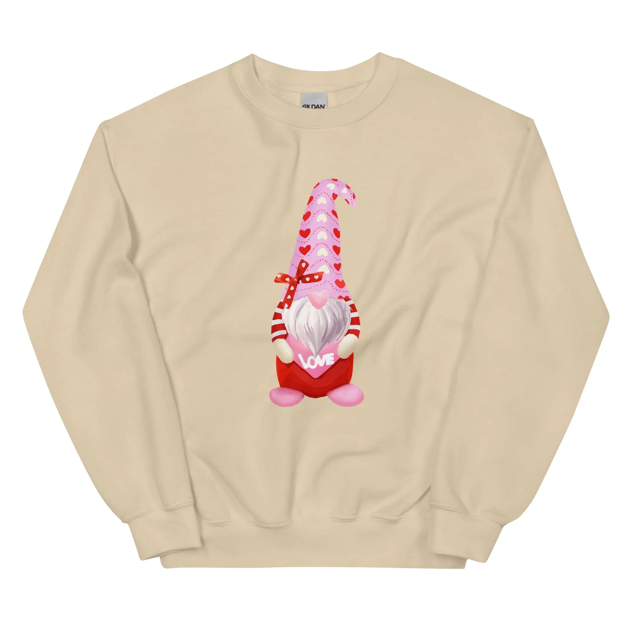 Valentine Gnome Crewneck Sweatshirt
