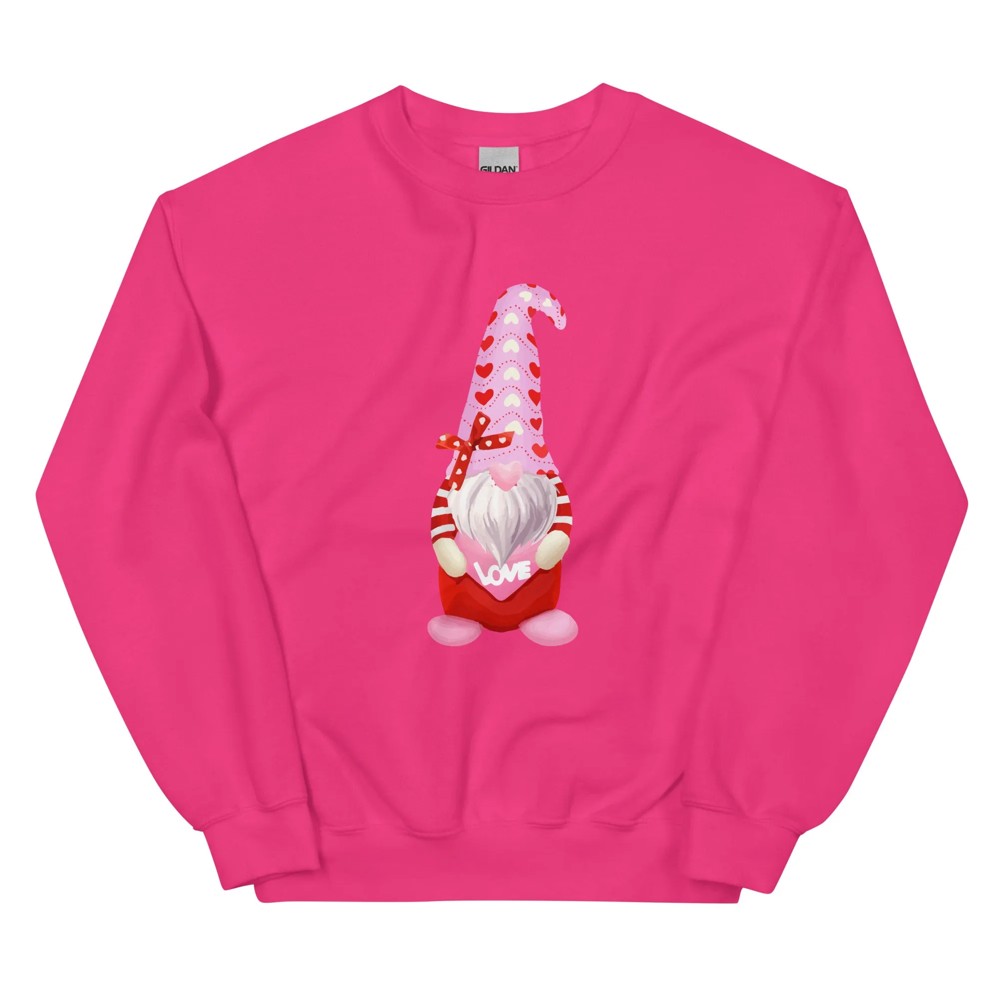 Valentine Gnome Crewneck Sweatshirt