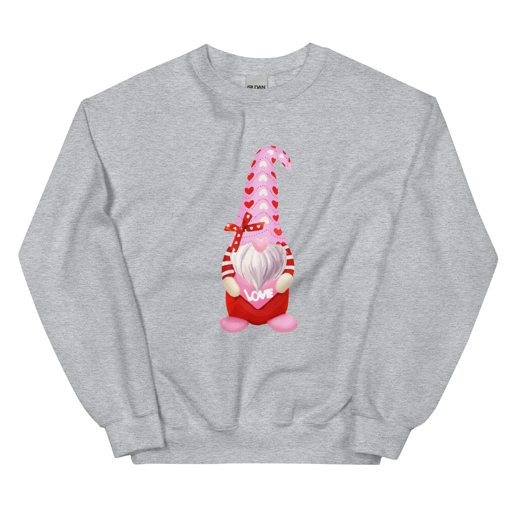 Valentine Gnome Crewneck Sweatshirt