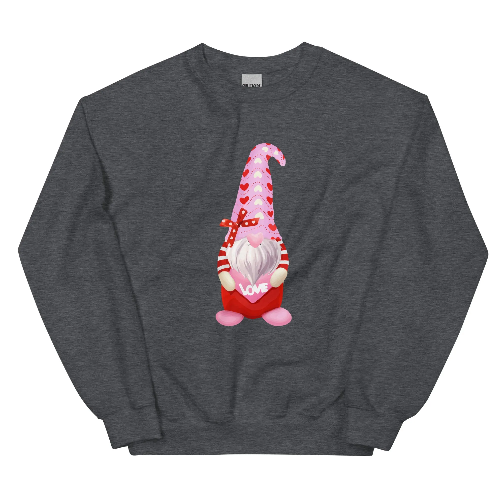 Valentine Gnome Crewneck Sweatshirt