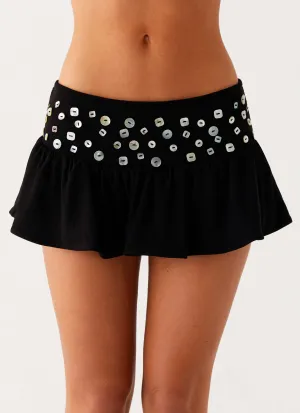 Vegas Nights Low Rise Skort - Black Wrinkle Resistant