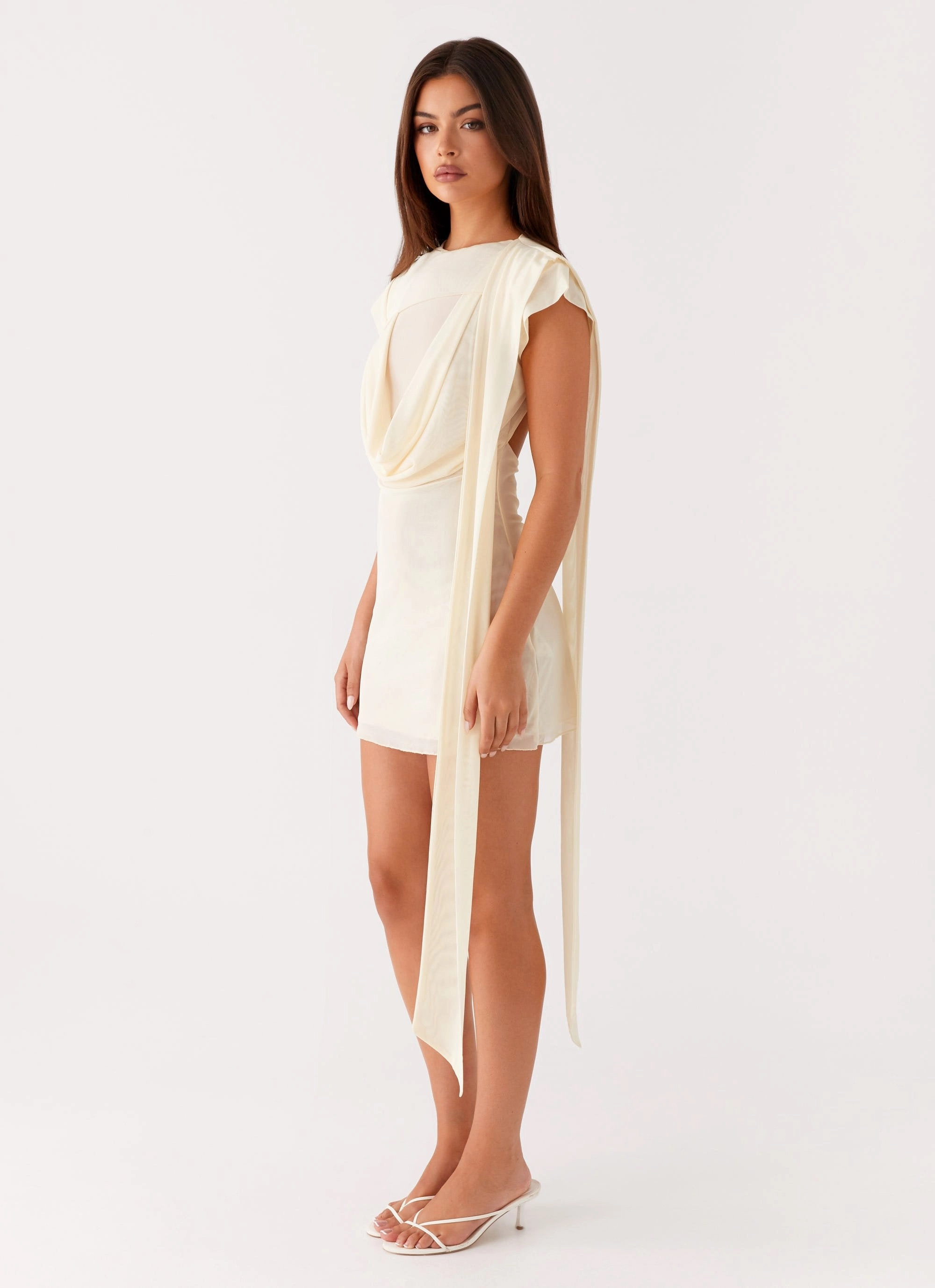 Stylish Appearance Soft Touch Felipe Mini Dress - Yellow