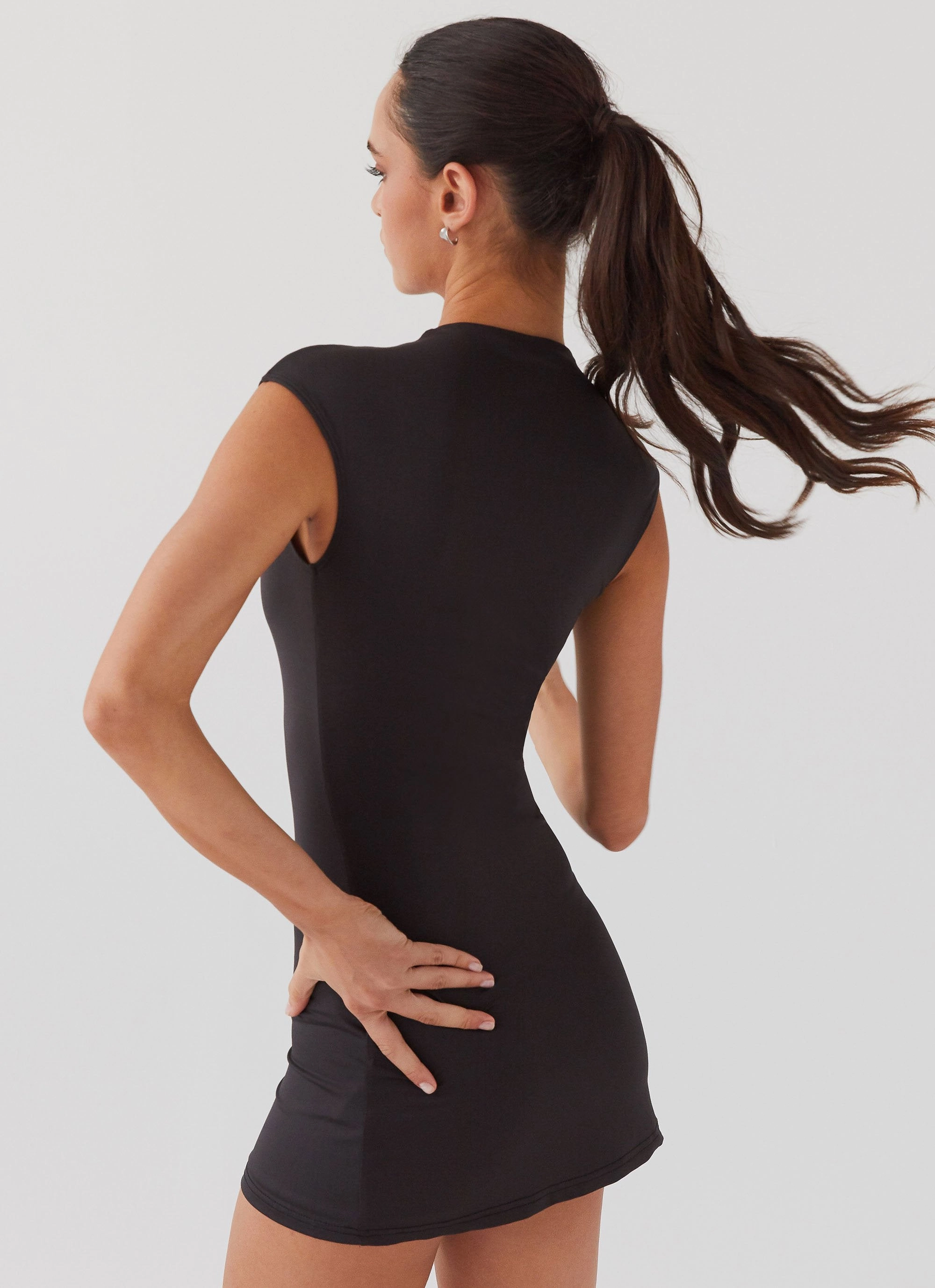 Office Shape Special Affair Mini Dress - Black