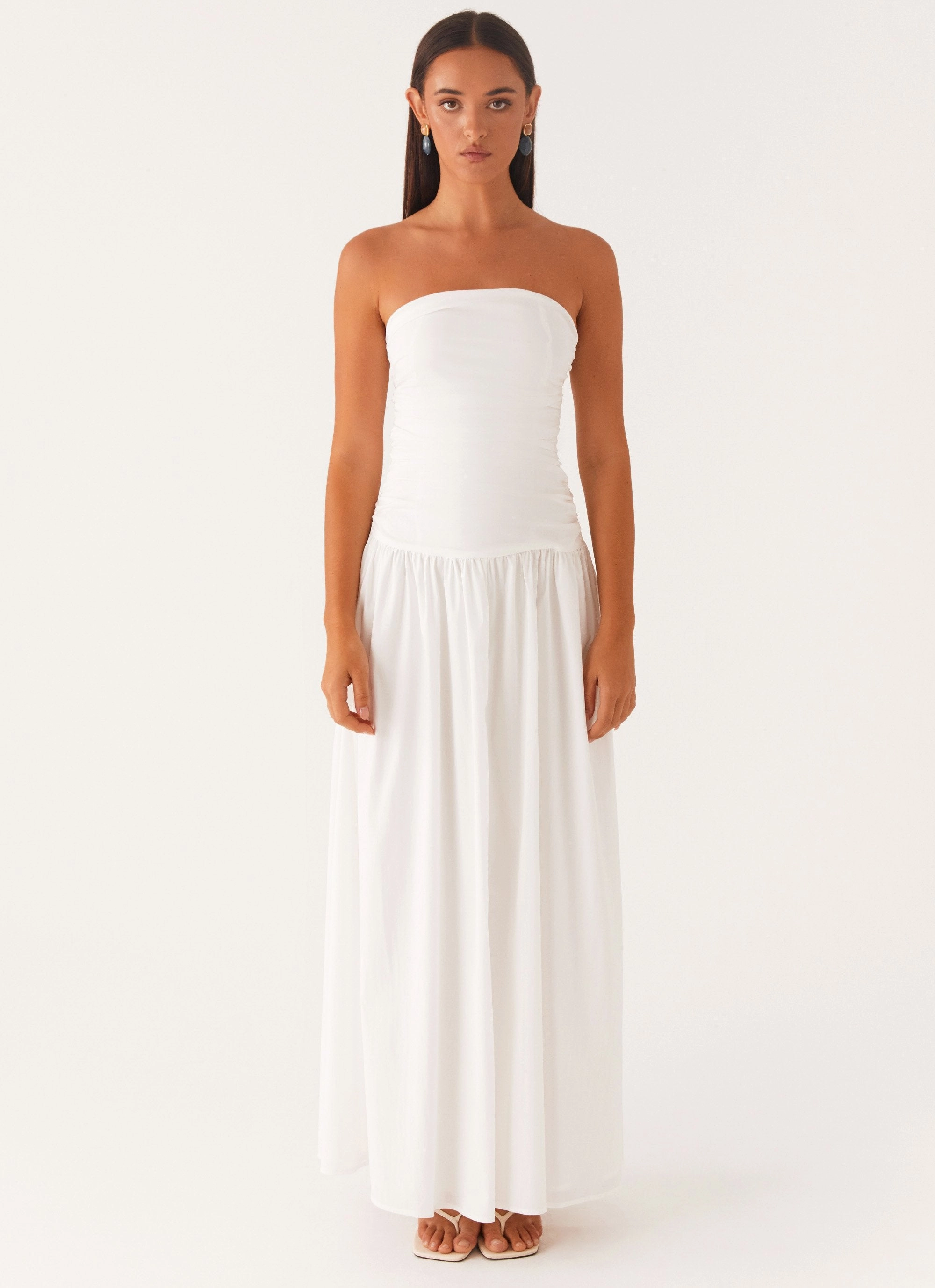 Night Mood Carmel Maxi Dress - White
