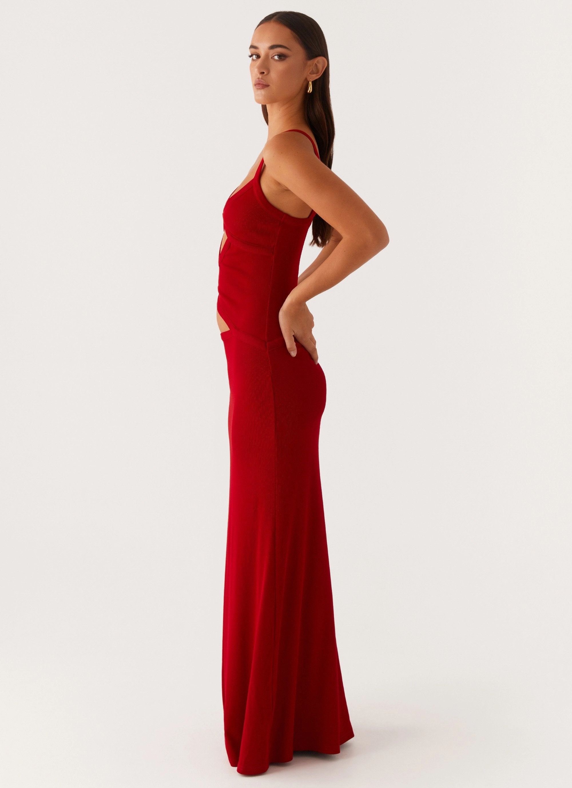 Jocelyn Maxi Dress - Red Luxe Appeal