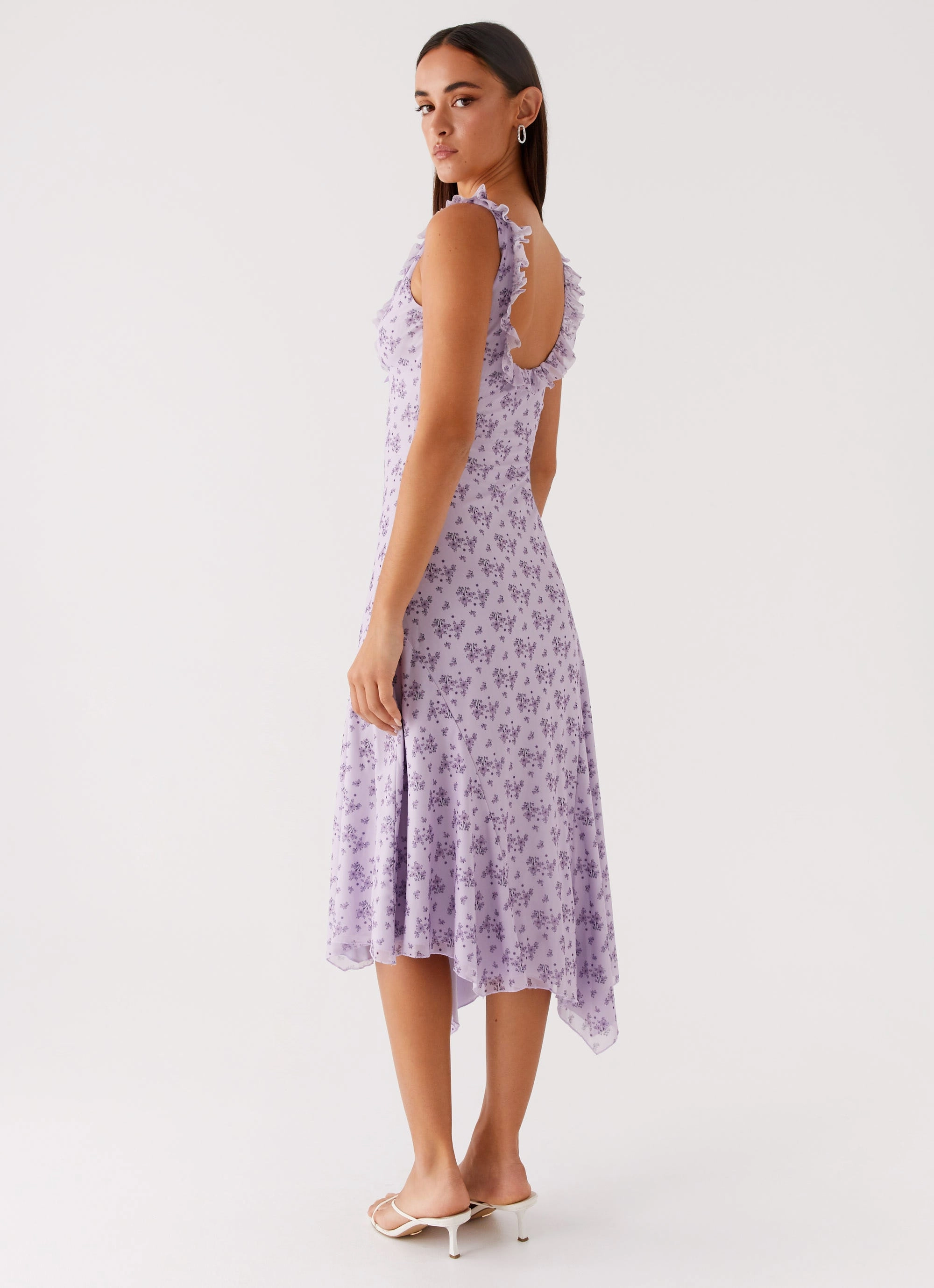 Asteri Midi Dress - Lavender Meadow Love Glow Breathable Wearable