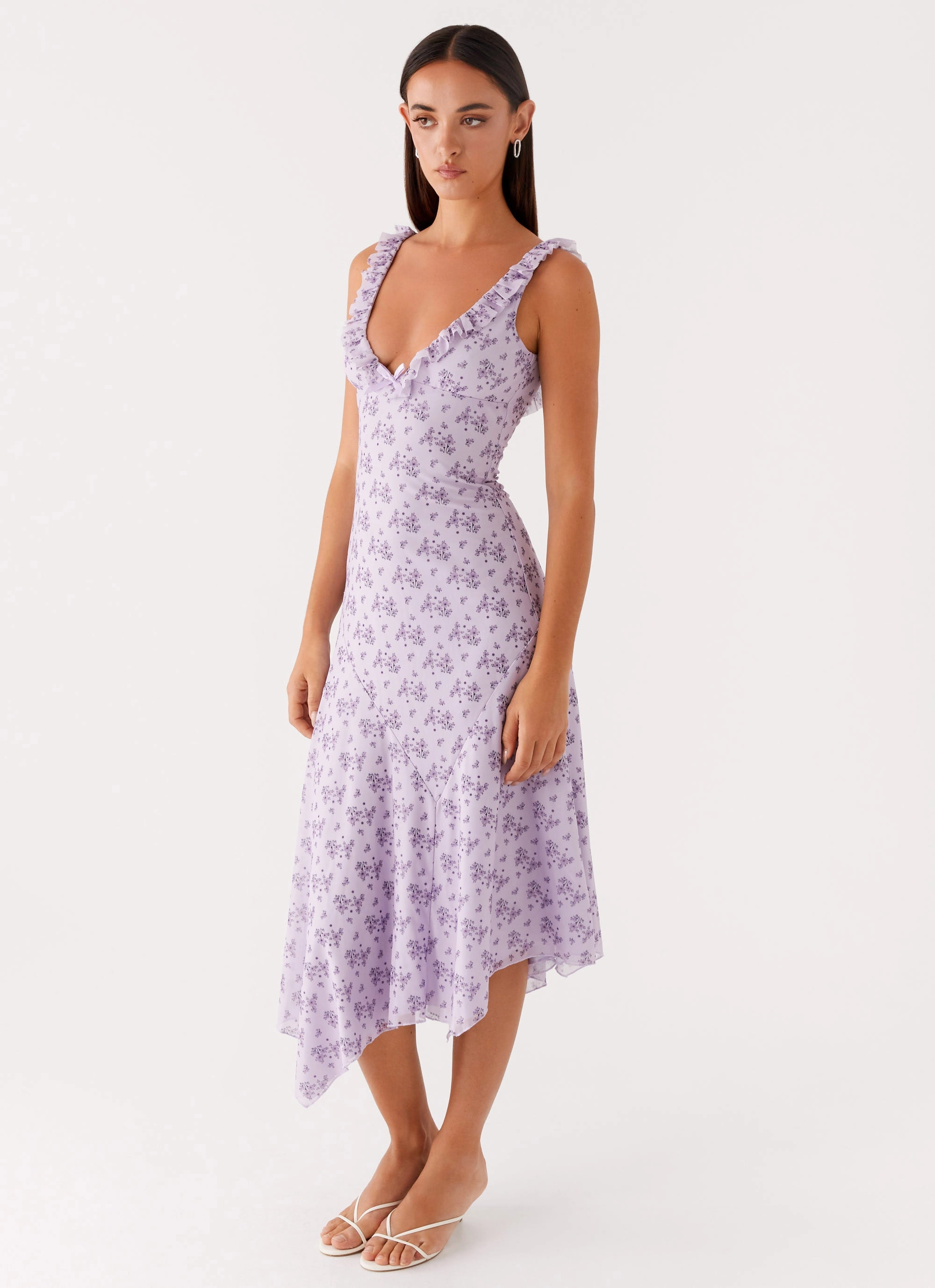 Elegant Touch Asteri Midi Dress - Lavender Meadow