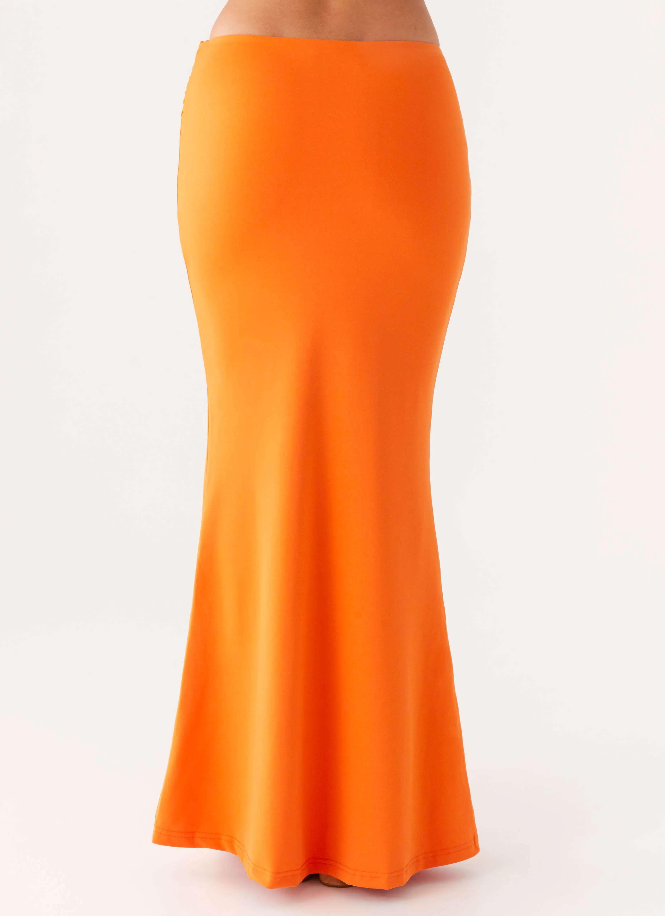 Mention Maxi Skirt - Orange Wearable Art Weekend Style