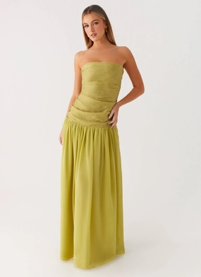 Bold Look Dreamer Maxi Dress - Lime Zest