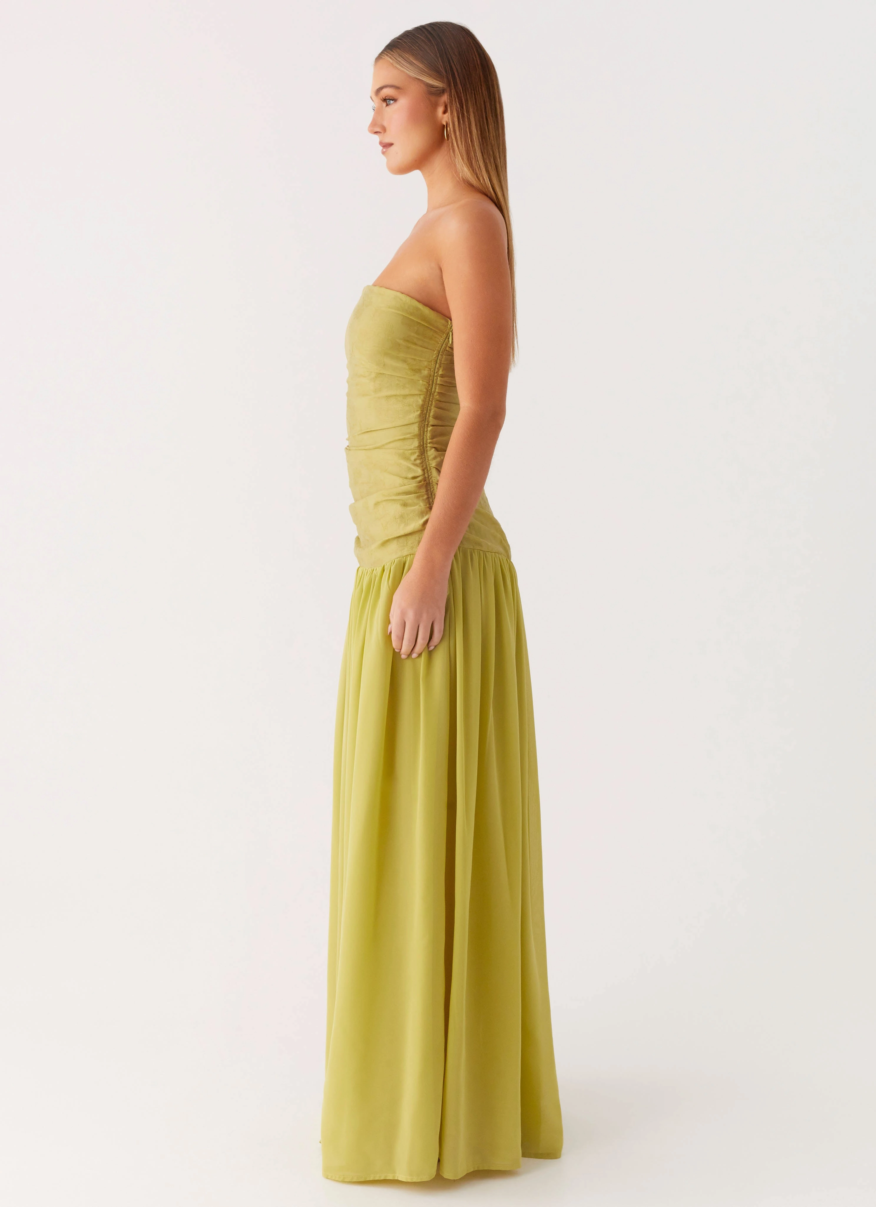 Glam Feel Dreamer Maxi Dress - Lime Zest