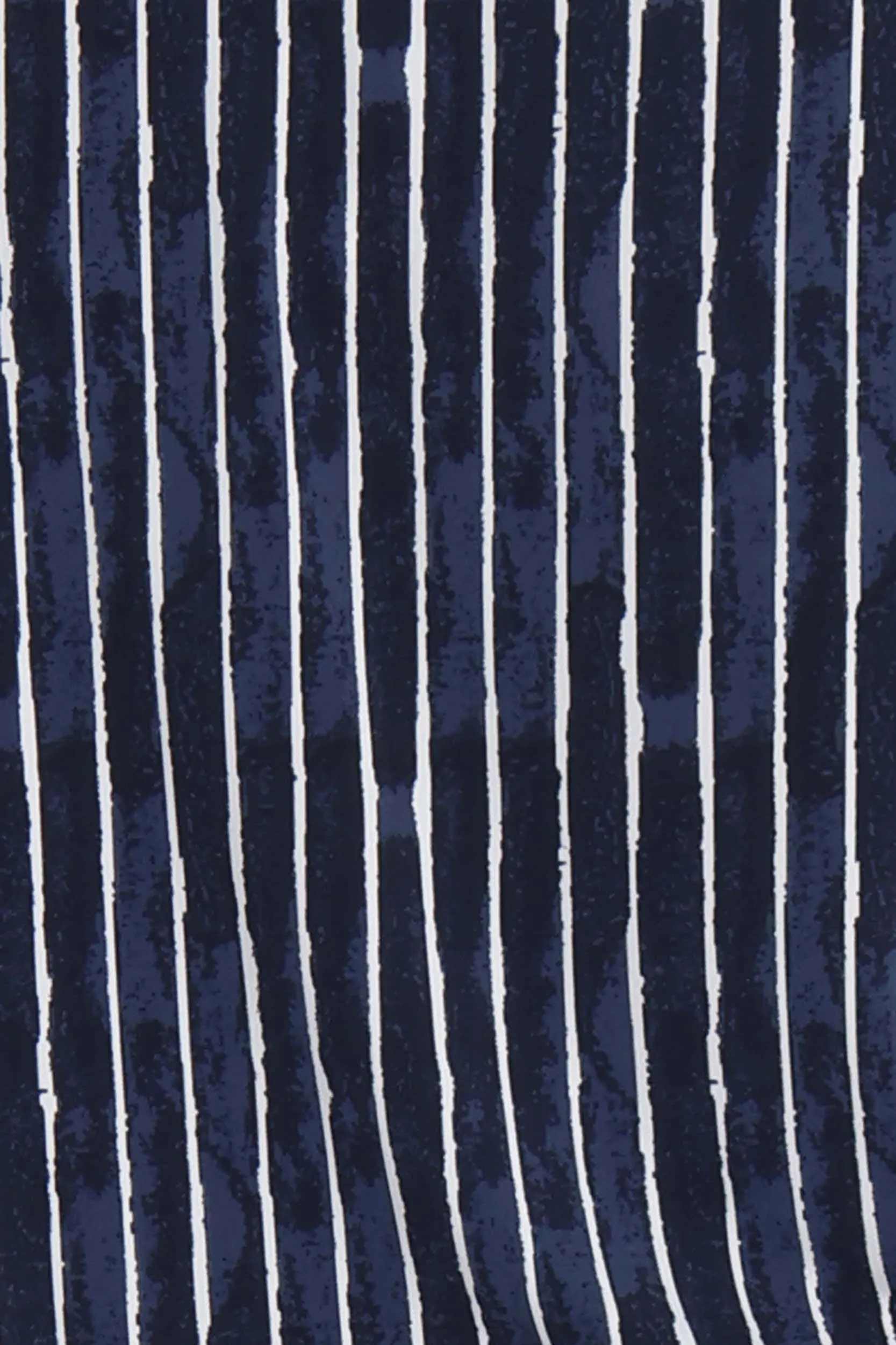 Vikki Vi Jersey Navy Pinstripe Wide Leg Pant
