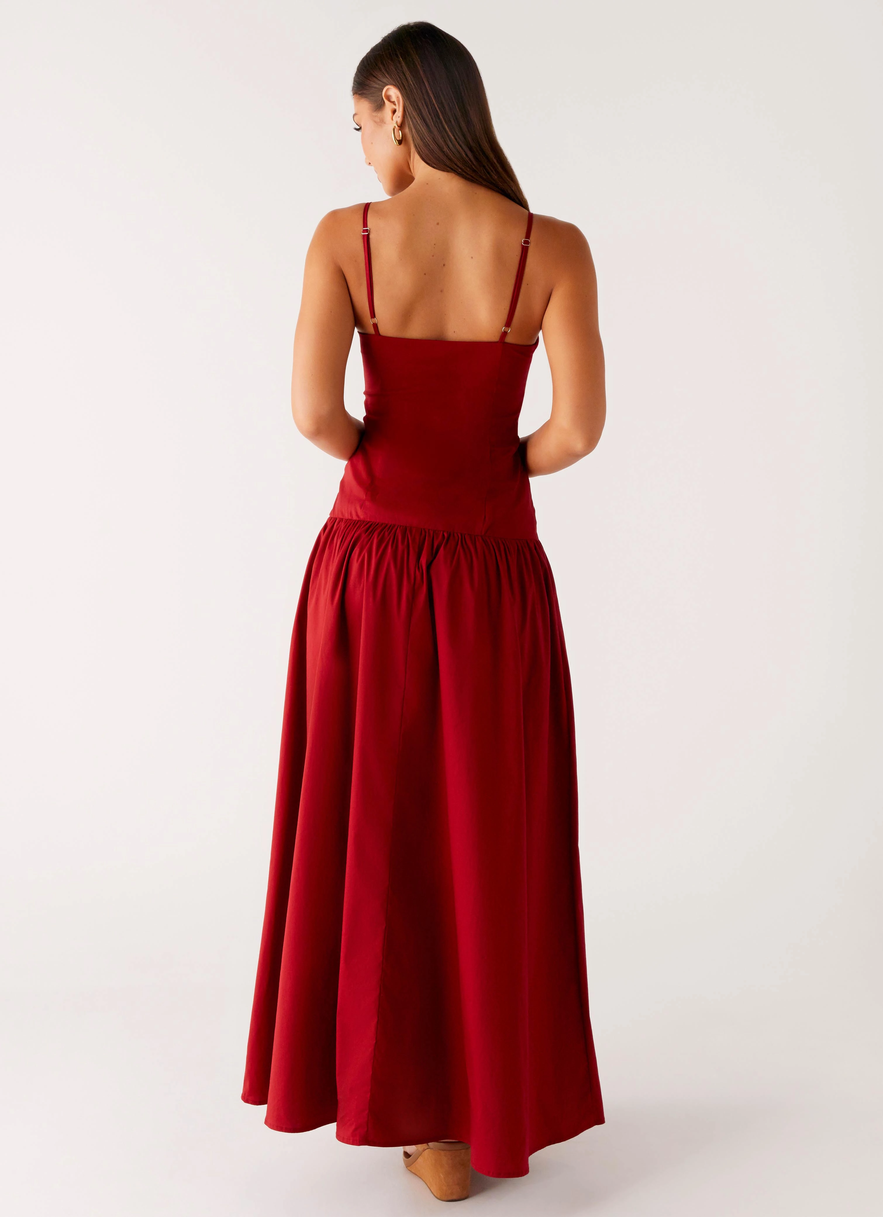 Daywear Fit Vince Cami Maxi Dress - Deep Red